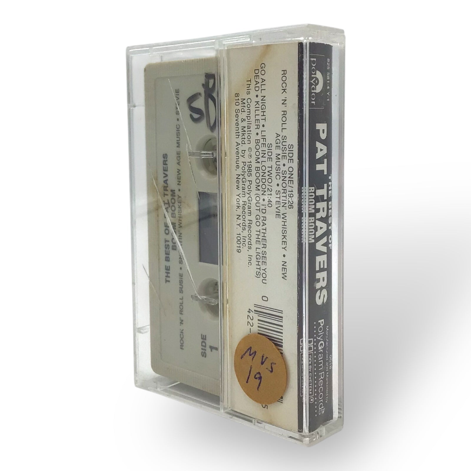 Pat Travers Signed 1985 Cassette – The Best Of + JSA Certified