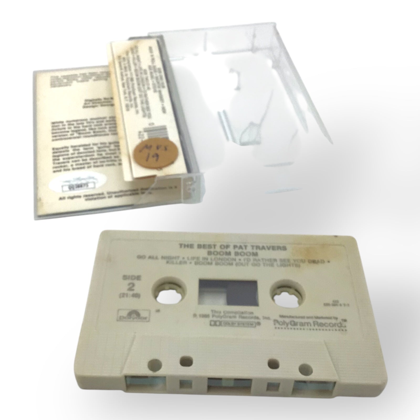 Pat Travers Signed 1985 Cassette – The Best Of + JSA Certified