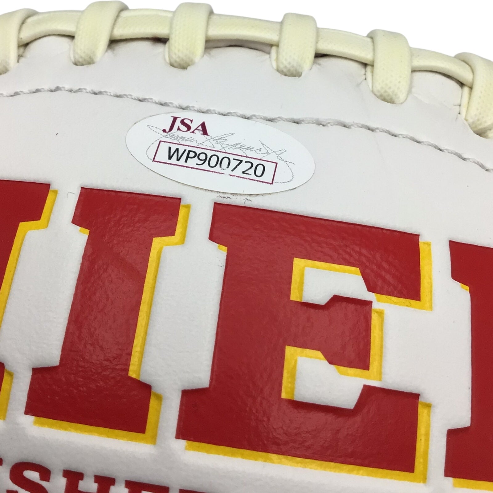 Patrick Mahomes Autographed Kansas City Chiefs Football with Display Case – JSA Certified