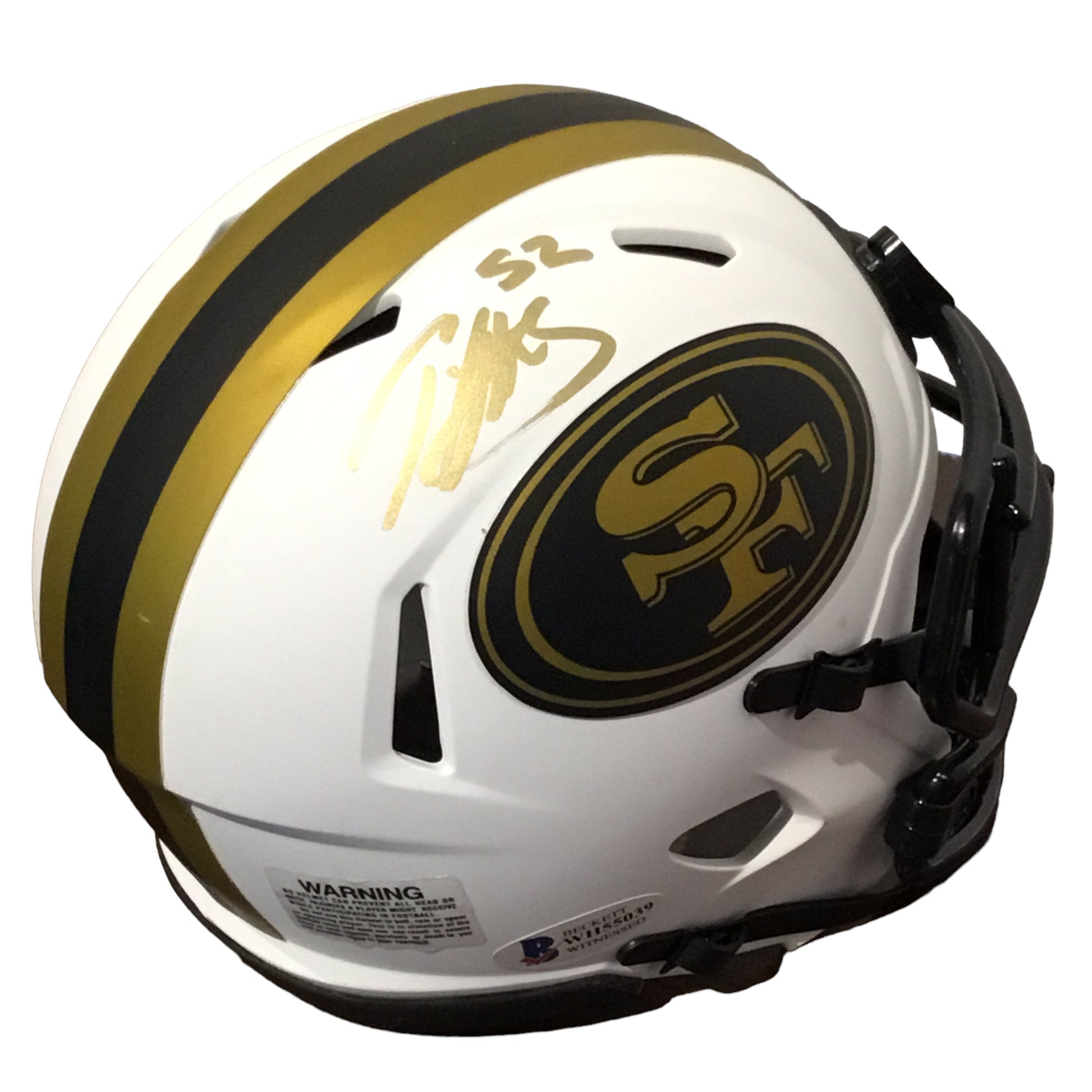 Patrick Willis Autographed San Francisco 49ers White Mini Helmet with Beckett Certification