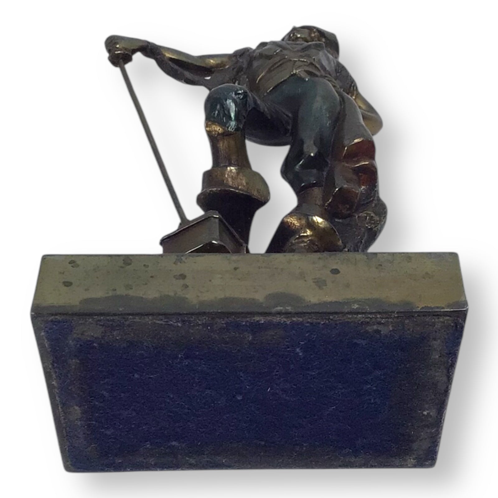 Paul Herzel Pirate with Treasure Chest Bookend – Pompeian Bronze, c. 1920s
