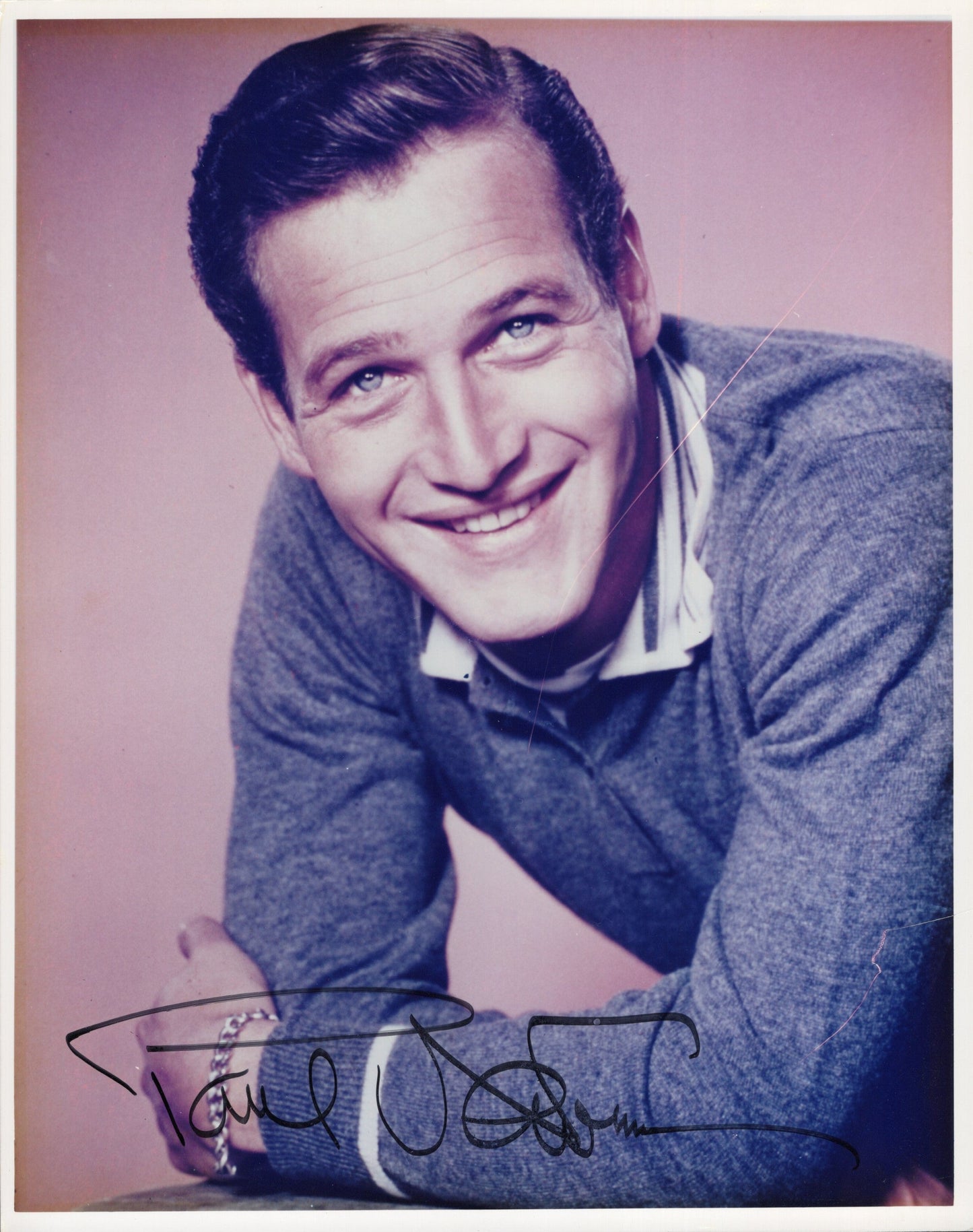 Paul Newman Signed Photo 8x10