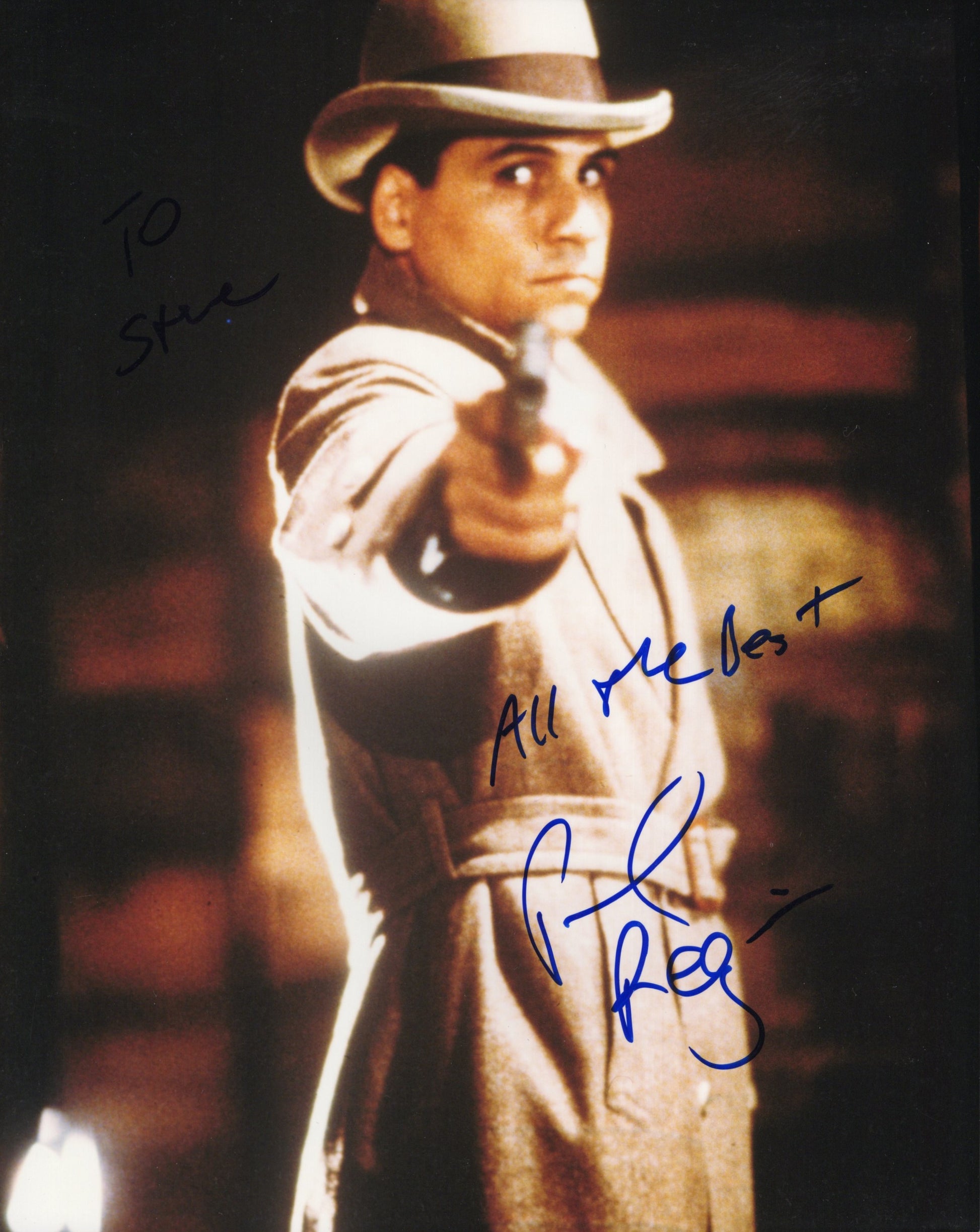 Paul Regina Signed Photo 8x10, Paul Regina Autograph as Frank Nitti in The Untouchables, Super Rare Autograph, PSA Letter Certified Authentic