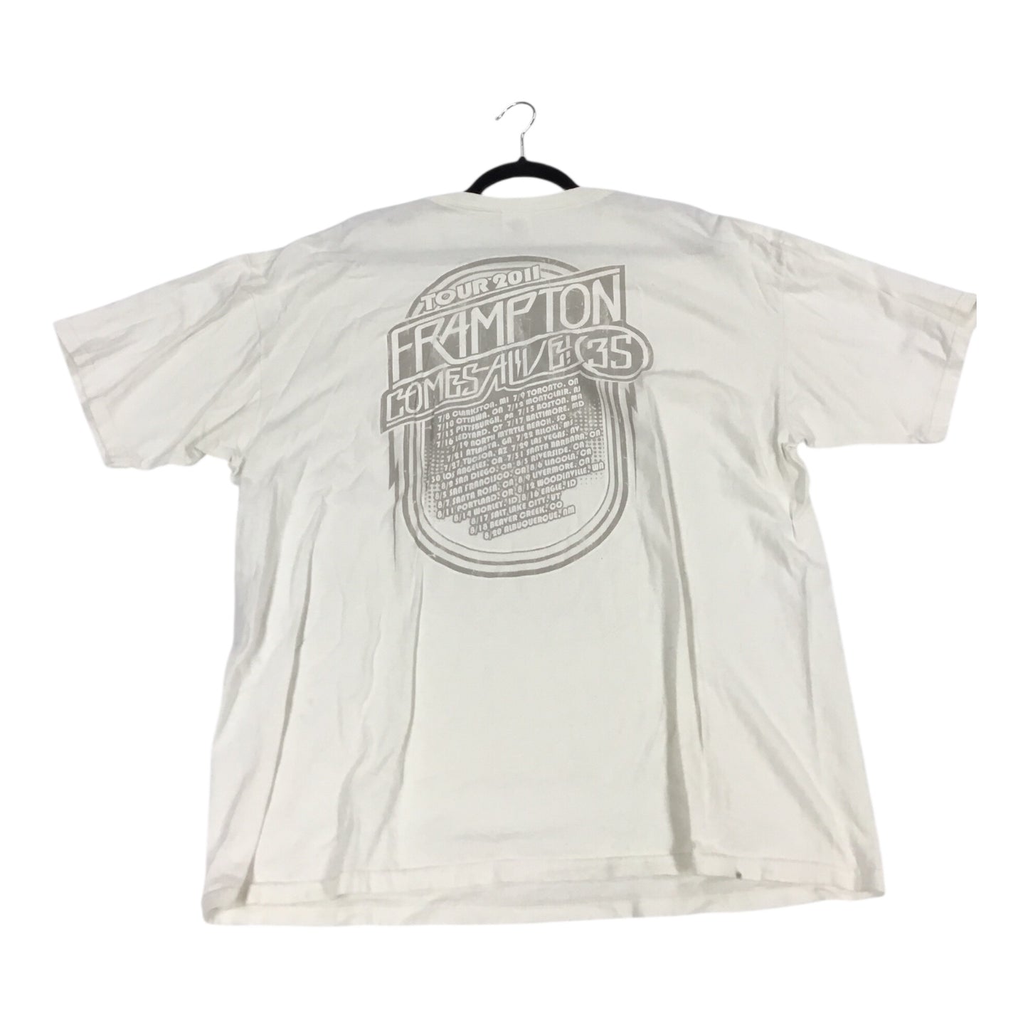 Peter Frampton Comes Alive 35th Anniversary 2007 Tour Concert T-Shirt 2X