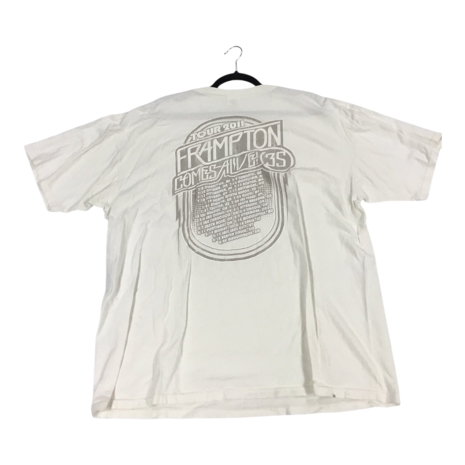 Peter Frampton Comes Alive 35th Anniversary 2007 Tour Concert T-Shirt 2X