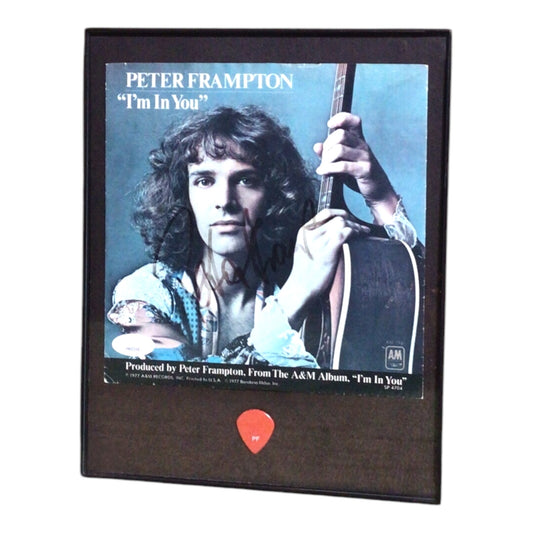 Peter Frampton Signed "I'm In You" Framed 8-Track & Guitar Pick (JSA Certified)