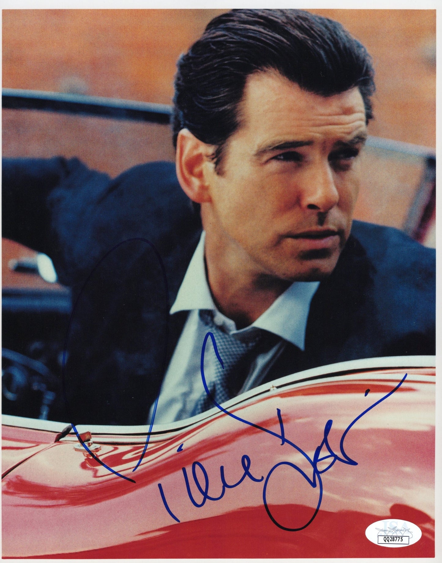 Pierce Brosnan as James Bond 007 GoldenEye Signed Early Photo 8x10, JSA and PSA Letter Double Certified Authentic QQ28775