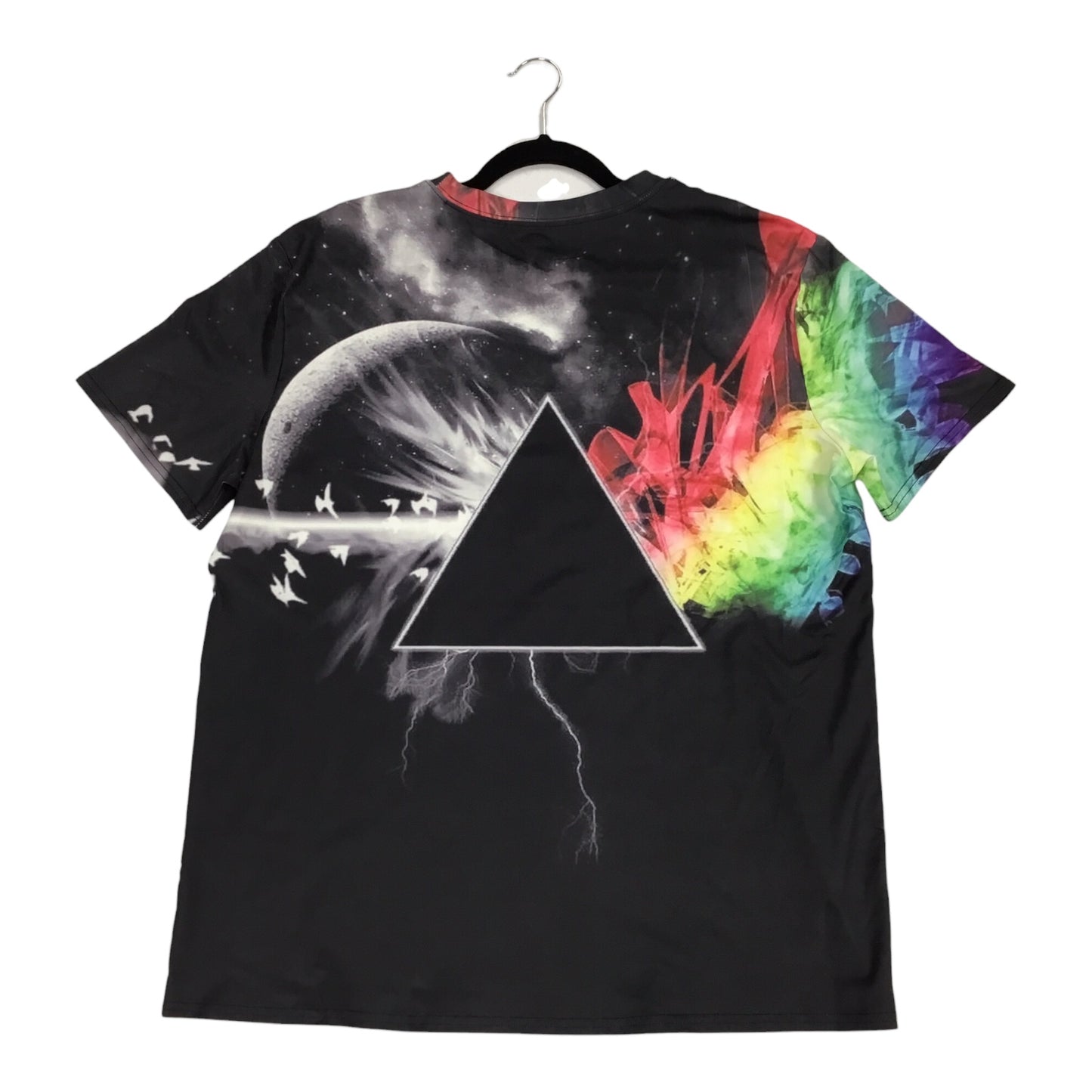 Pink Floyd Dark Side of the Moon All-Over Print Stretchy T-Shirt – Prism Graphic Rock Band Tee