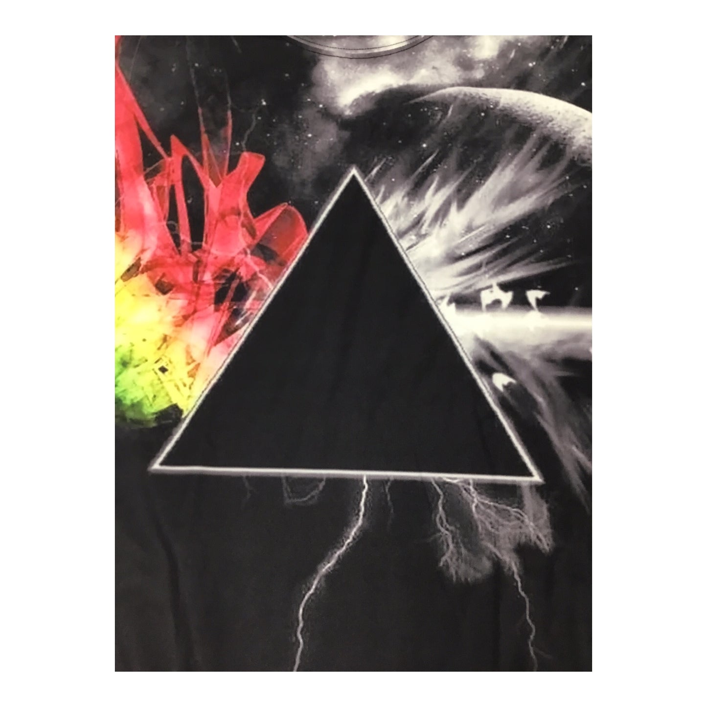 Pink Floyd Dark Side of the Moon All-Over Print Stretchy T-Shirt – Prism Graphic Rock Band Tee