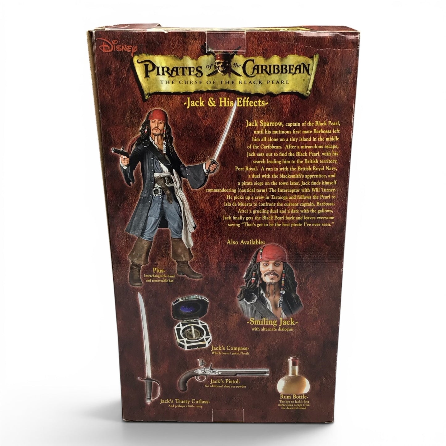 Pirates of the Caribbean Capt. Jack Sparrow 18" Figure - Black Peal