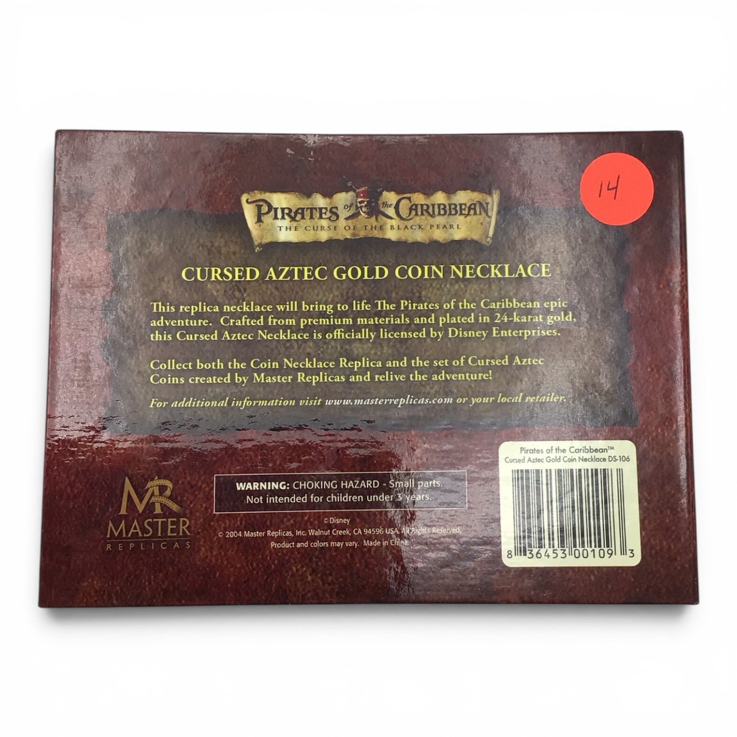 Pirates of the Caribbean Cursed Aztec Gold Coin 1:1 Scale Replica