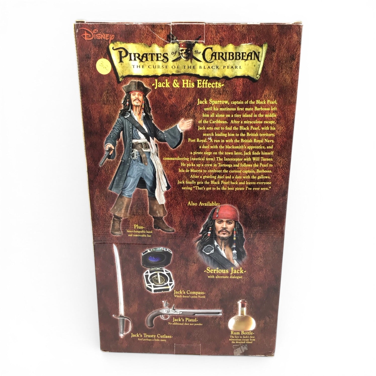 Pirates of the Caribbean Smiling Jack Sparrow 18" Figure - Black Pearl