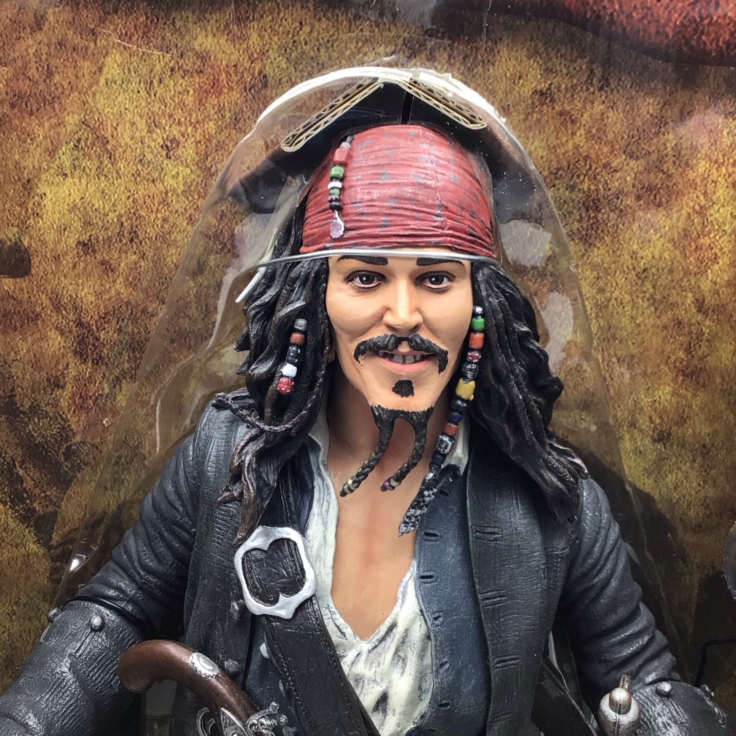 Pirates of the Caribbean Smiling Jack Sparrow 18" Figure - Black Pearl