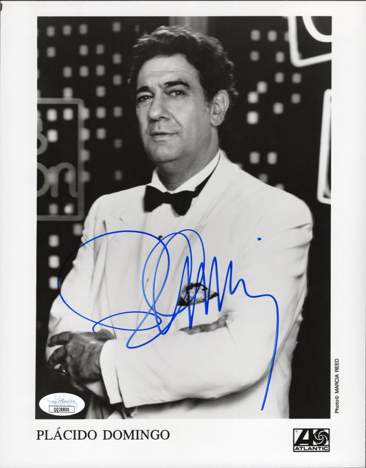 Plácido Domingo Signed Photo 8x10, Opera Legend, JSA & PSA