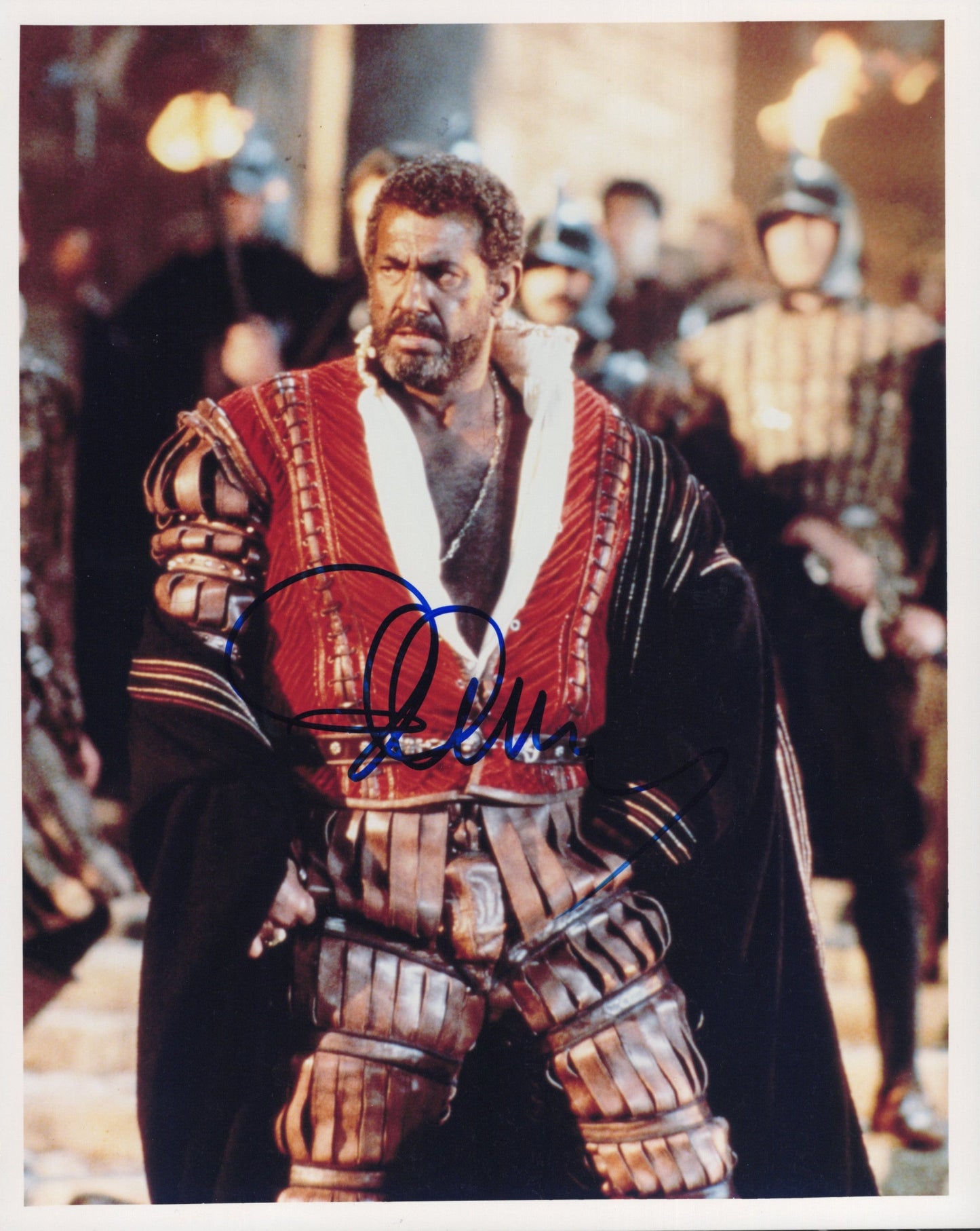 Placido Domingo Signed Photo 8x10 in Otello, PSA Letter Certified Authentic