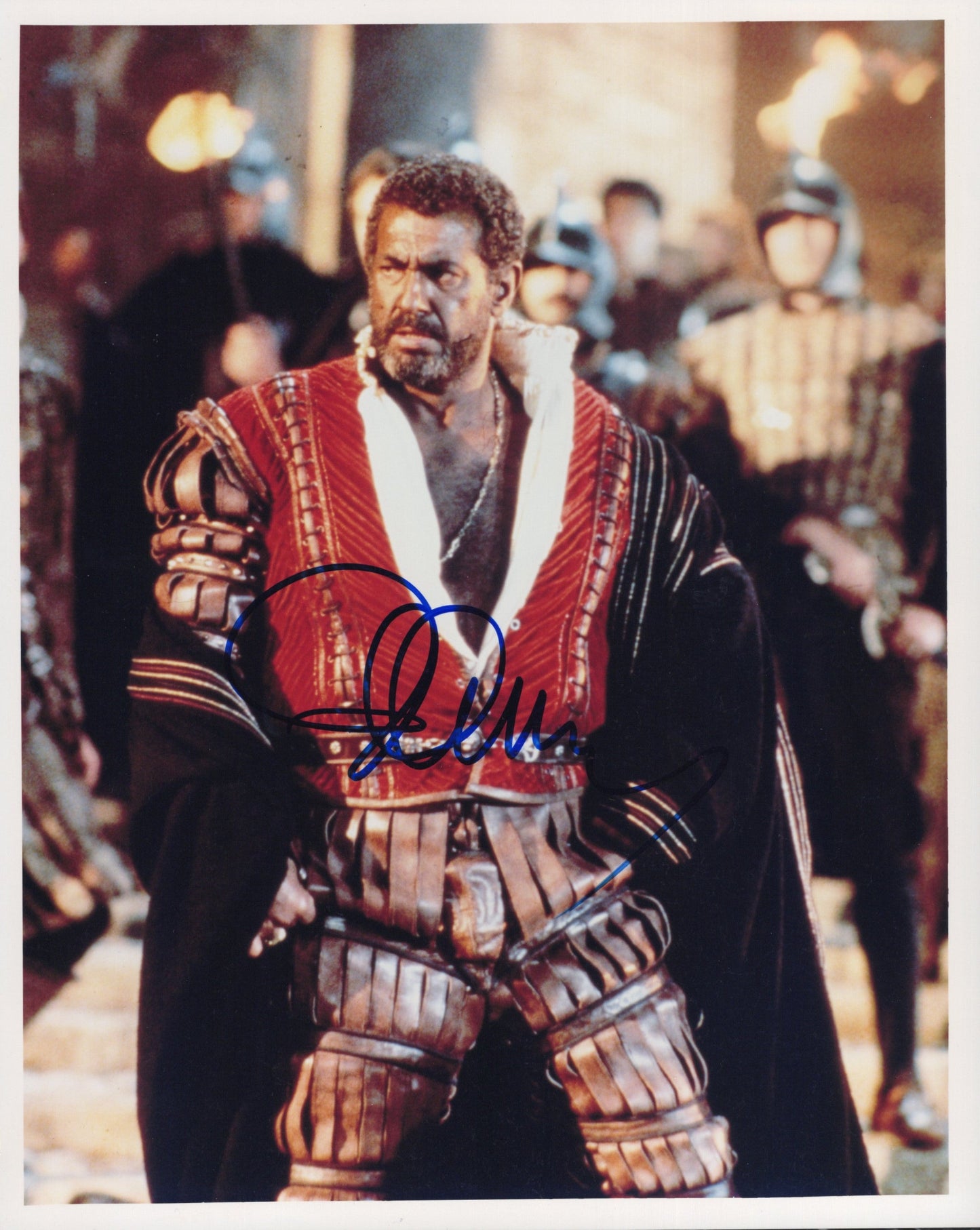 Placido Domingo in Otello Signed Photo 8x10, PSA Letter Certified Authentic