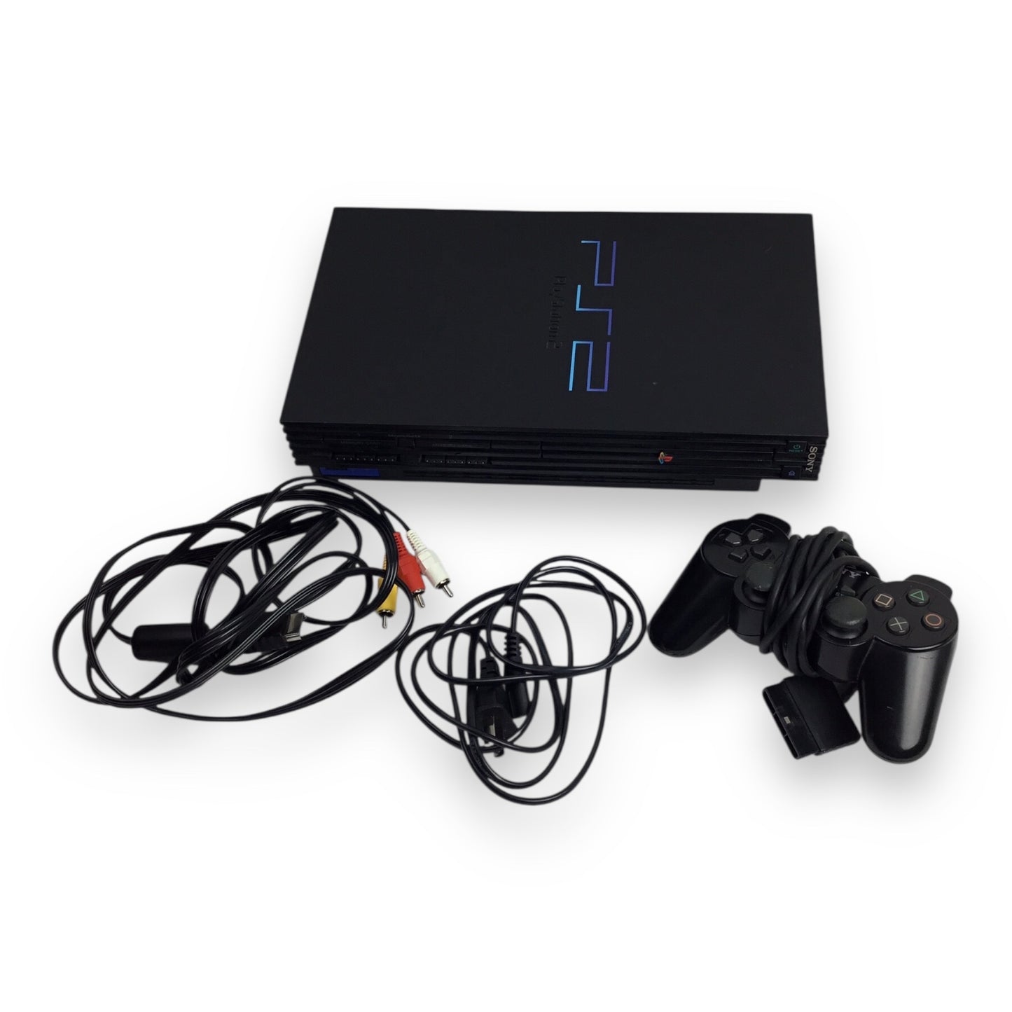 PlayStation 2 Bundle - Console, Cables, and Controller