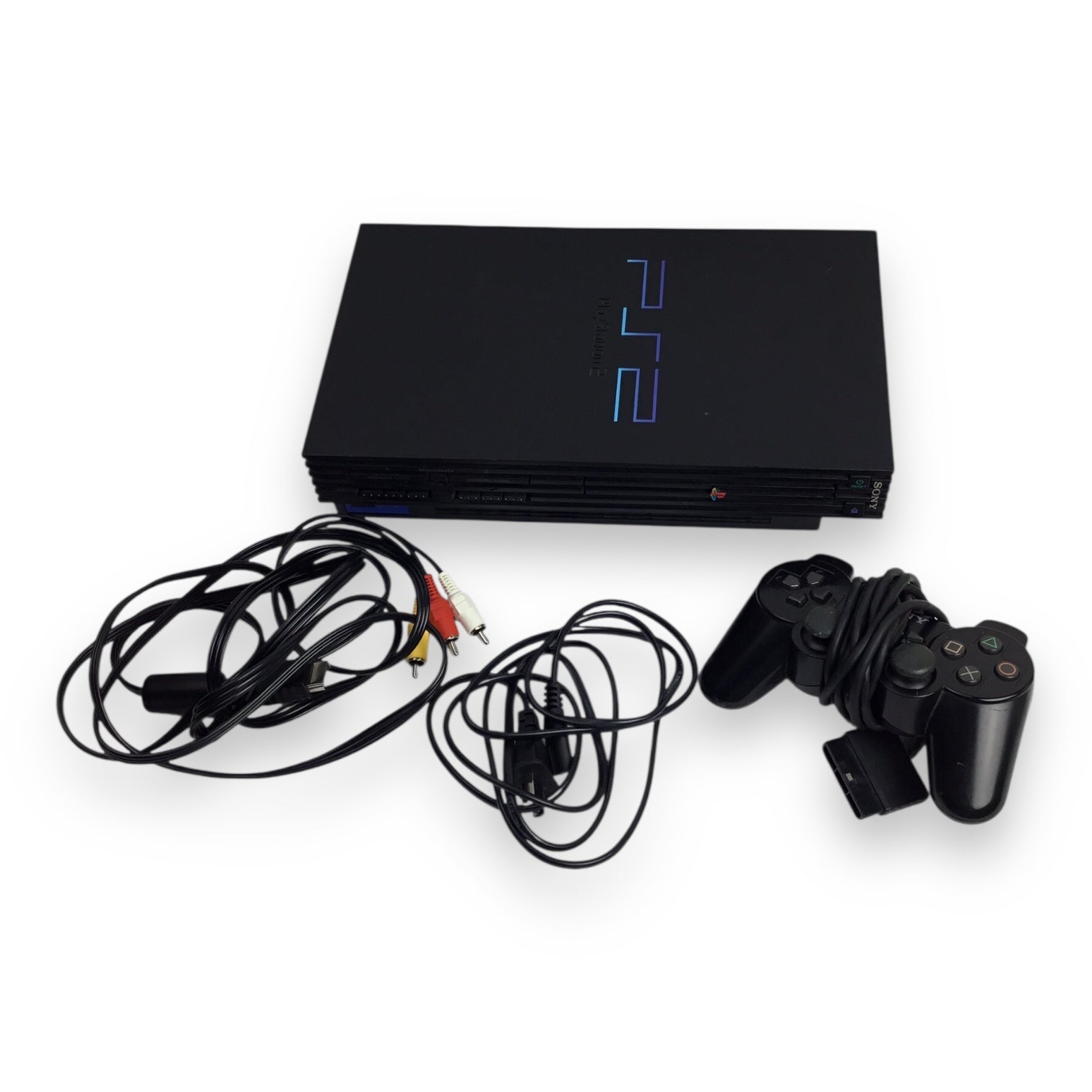 PlayStation 2 Bundle - Console, Cables, and Controller