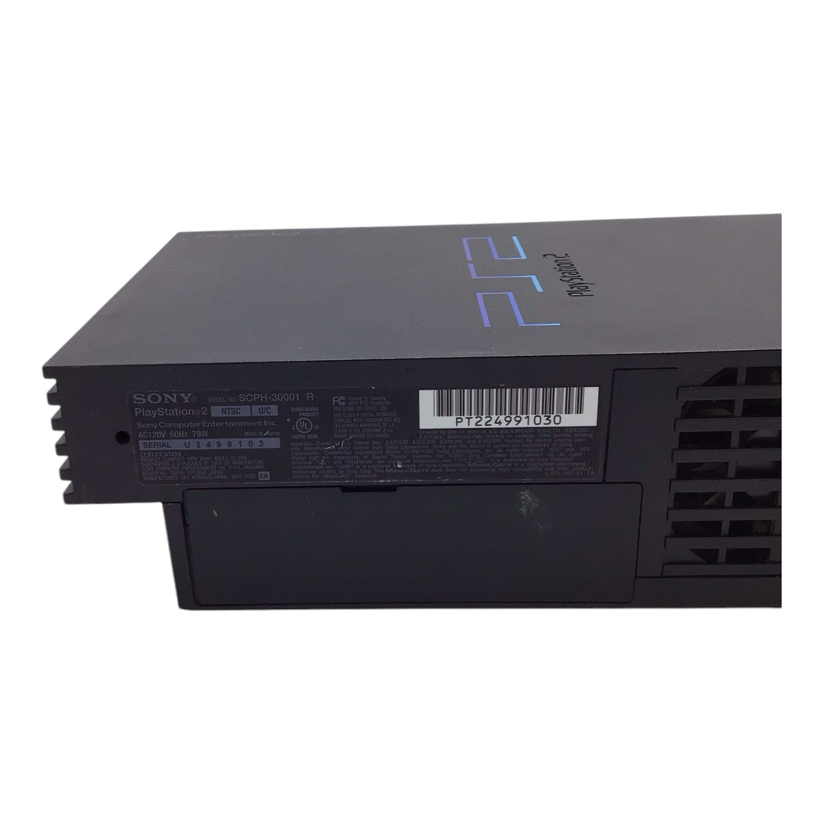 PlayStation 2 SCPH-30001 w/ Cables & Controller - Tested/Working
