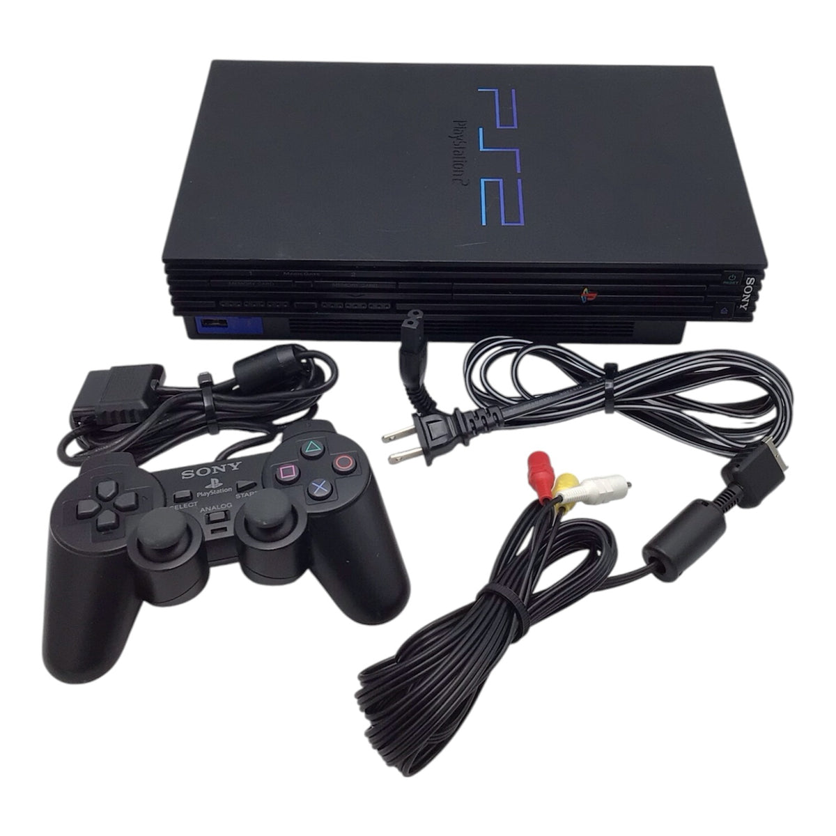 PlayStation 2 SCPH-30001 w/ Cables & Controller - Tested/Working