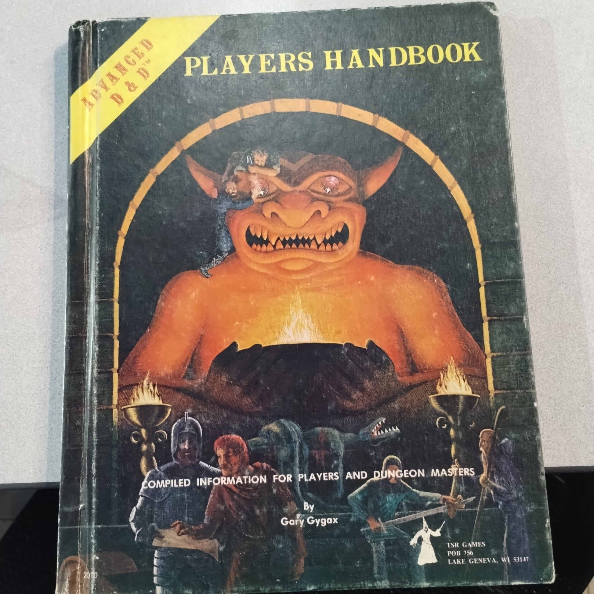 Players Handbook Advanced Dungeons & Dragons, TSR 1st Edition 6th printing 1980