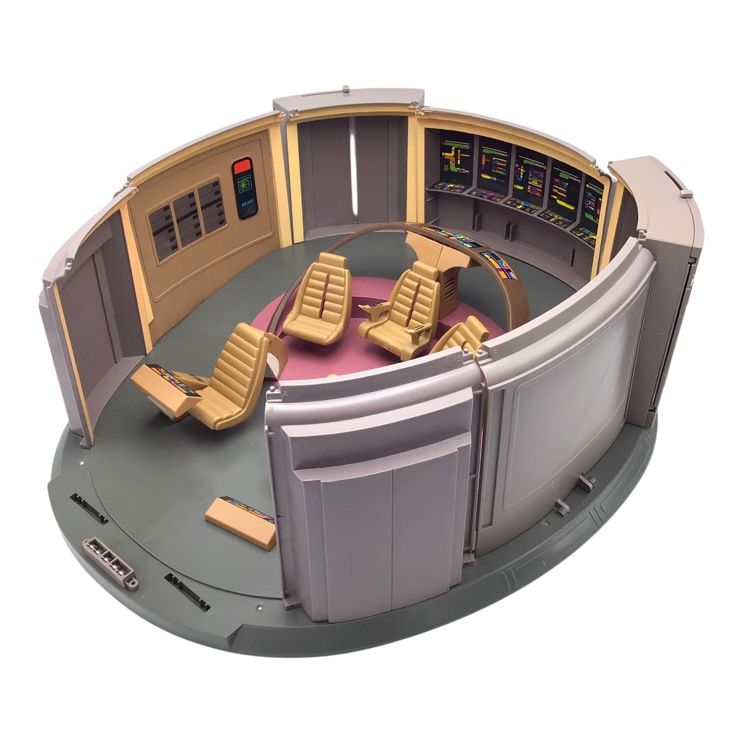 Playmates 1993 Star Trek: The Next Generation Bridge Playset – Vintage Enterprise Bridge Toy (Incomplete)