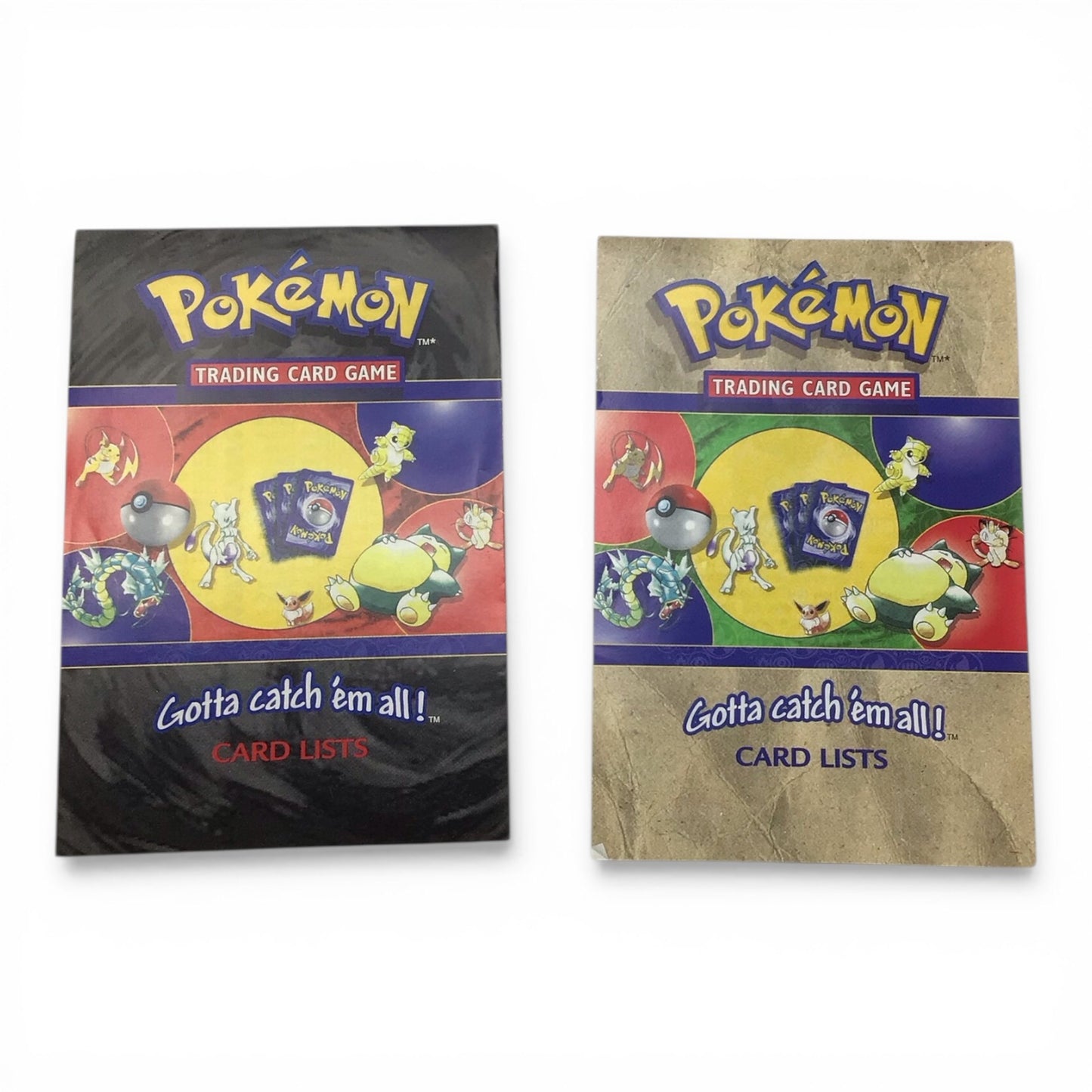 Pokemon Binder with Two Card List Pamphlets