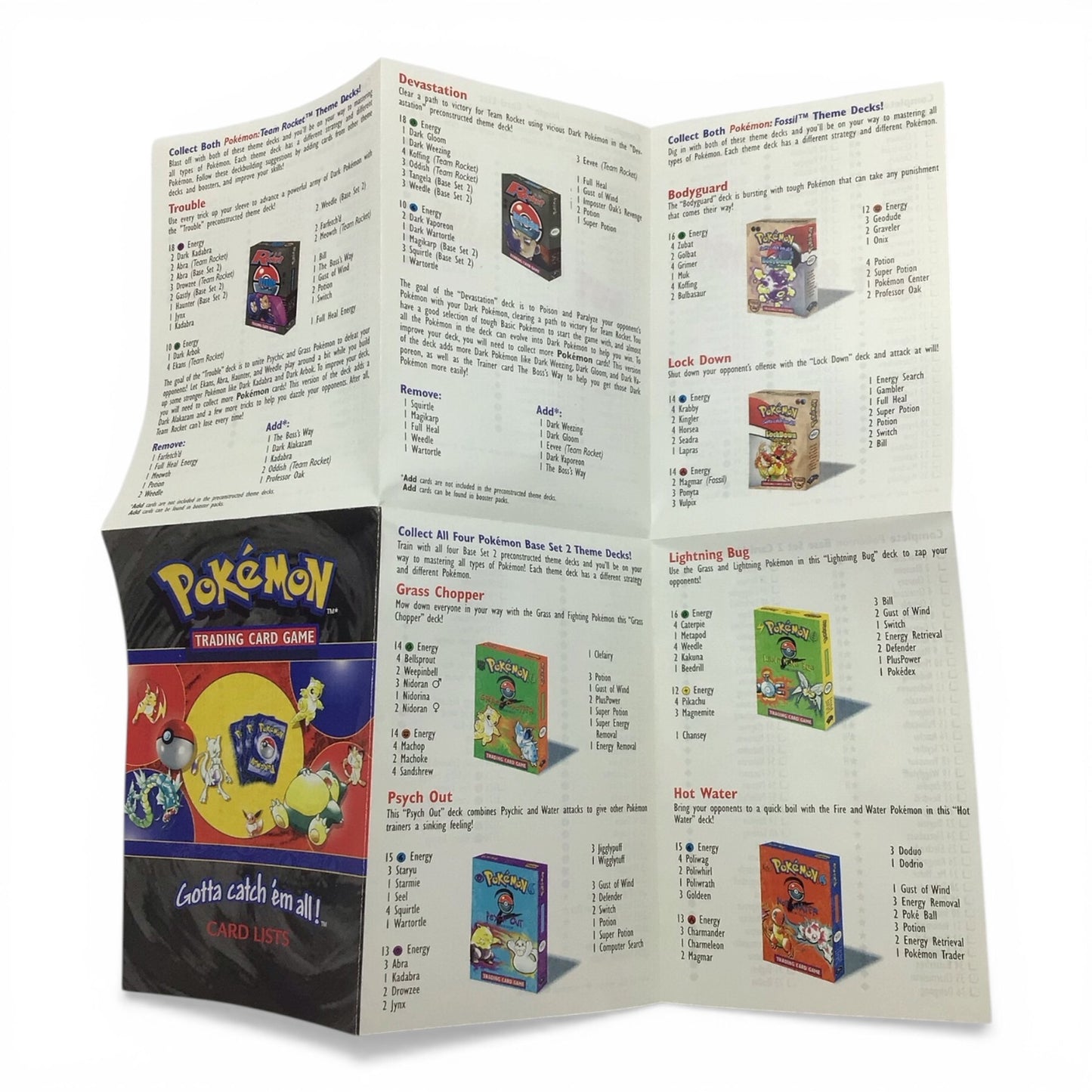 Pokemon Binder with Two Card List Pamphlets