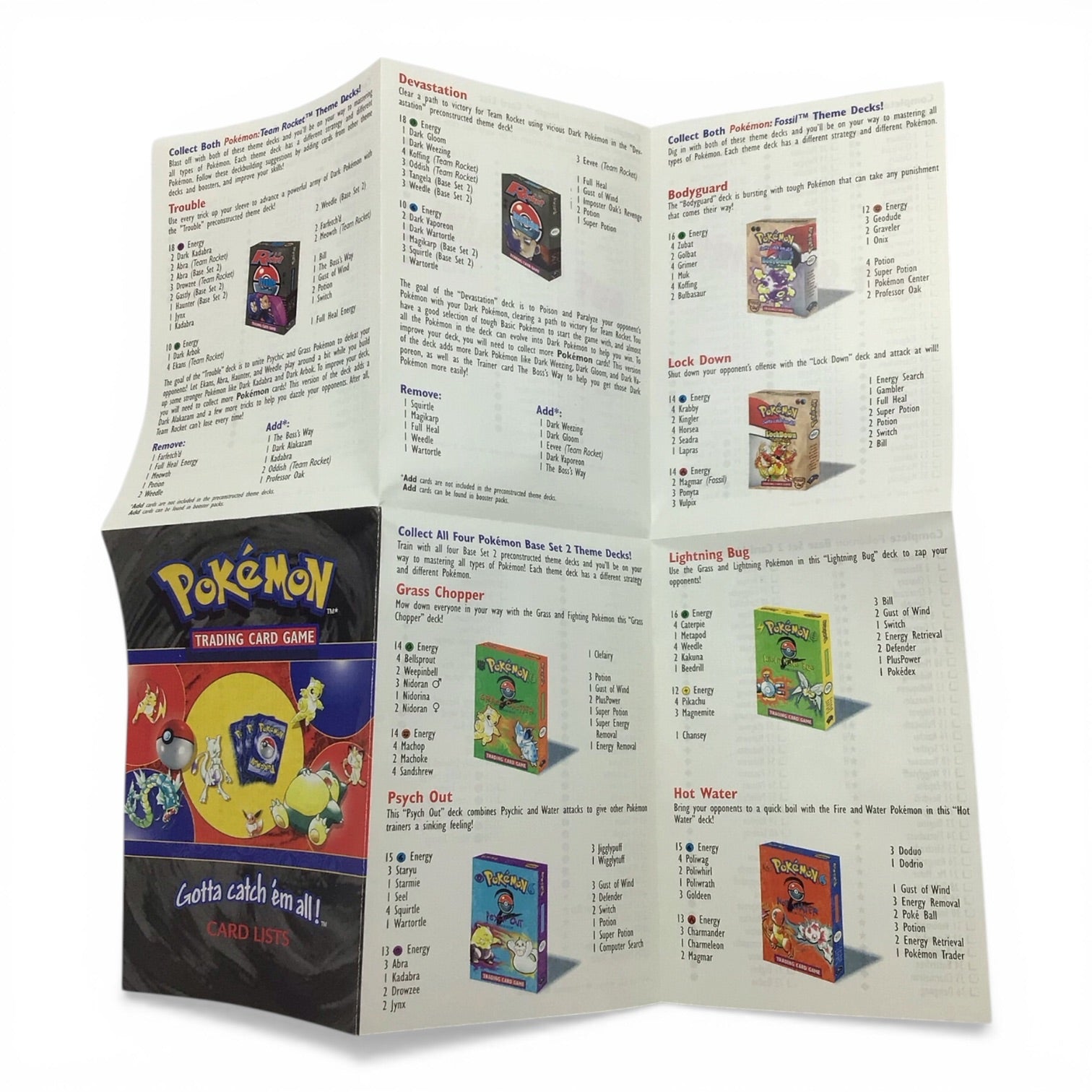 Pokemon Binder with Two Card List Pamphlets