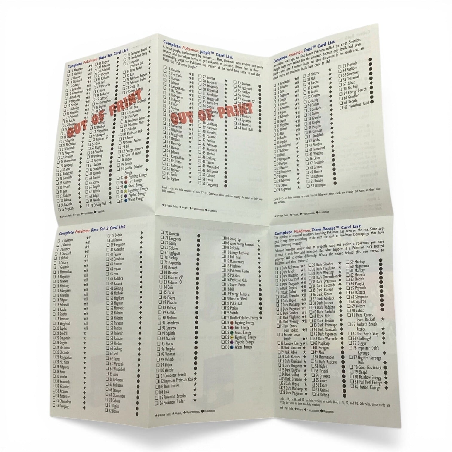 Pokemon Binder with Two Card List Pamphlets