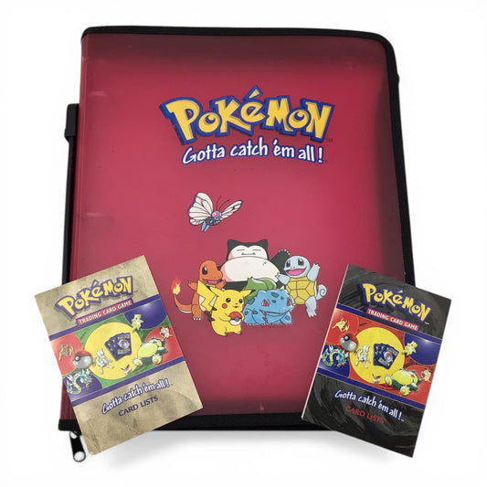 Pokemon Binder with Two Card List Pamphlets