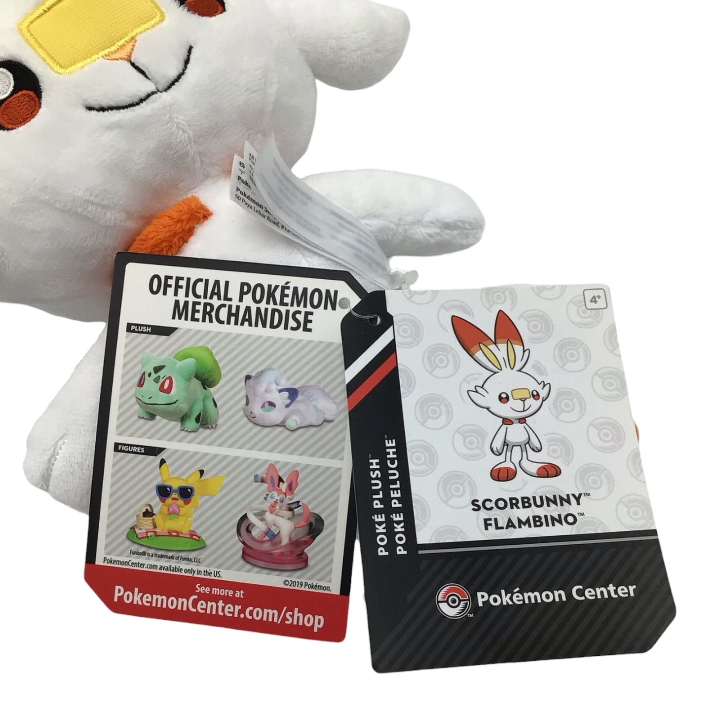 Pokemon Center Scorbunny 13" Plush (2019) - NWT