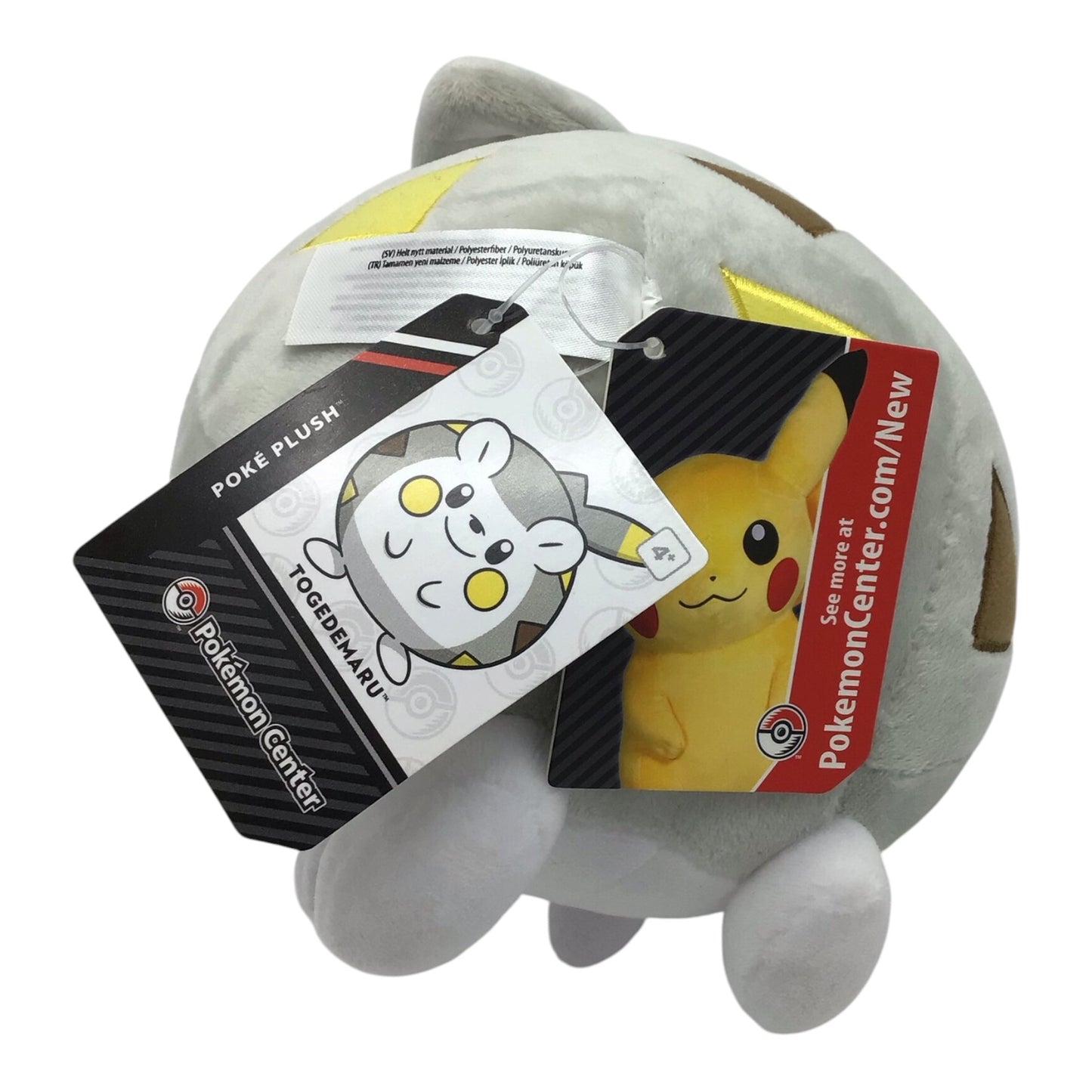 Pokemon Center Togedemaru 6.5" Plush - NWT