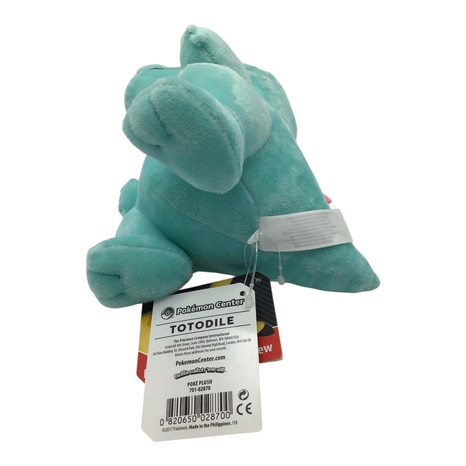 Pokemon Center Totodile Plush (2017) - NWT