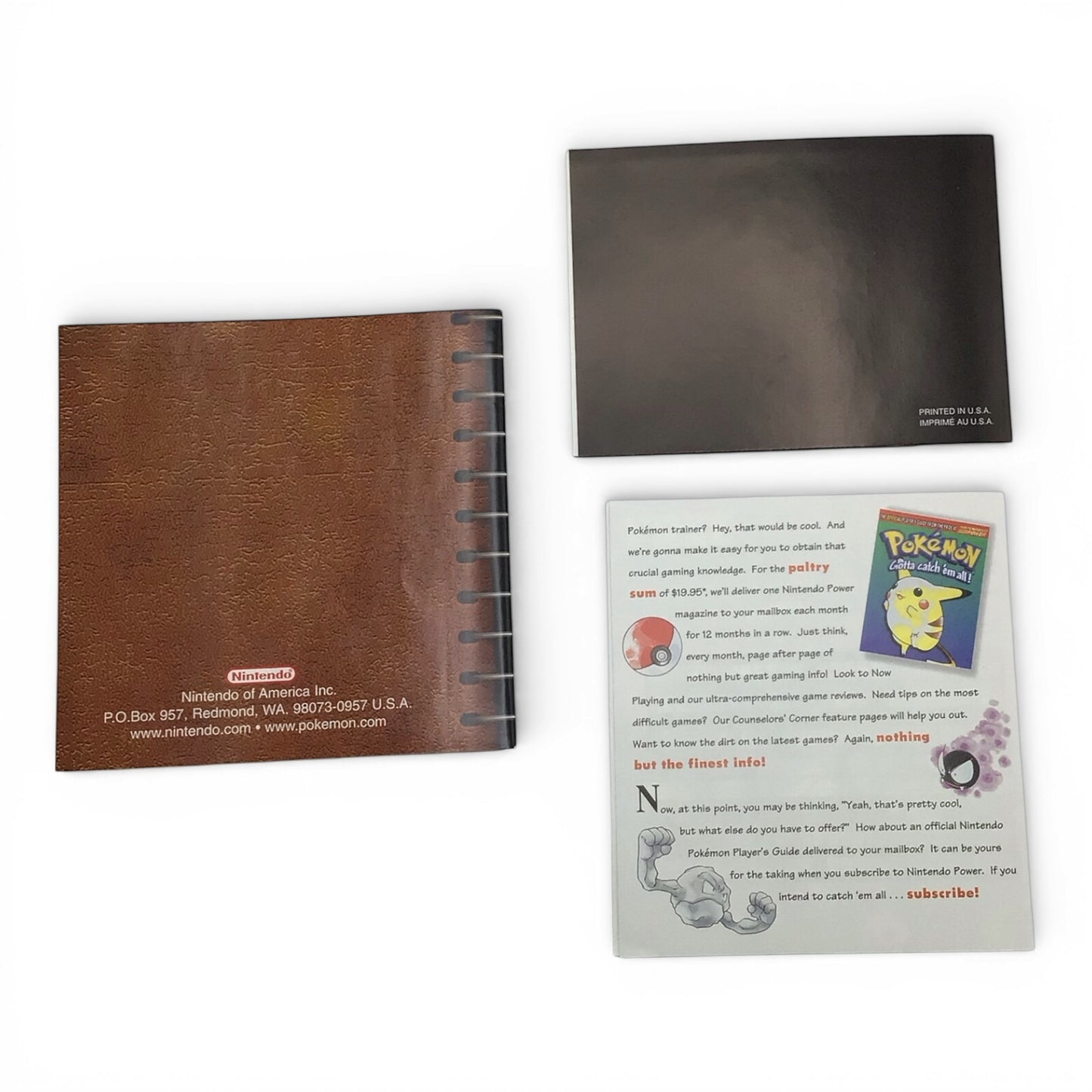 Pokemon Red Version 1998 - Complete with Box & Manuals, Tested