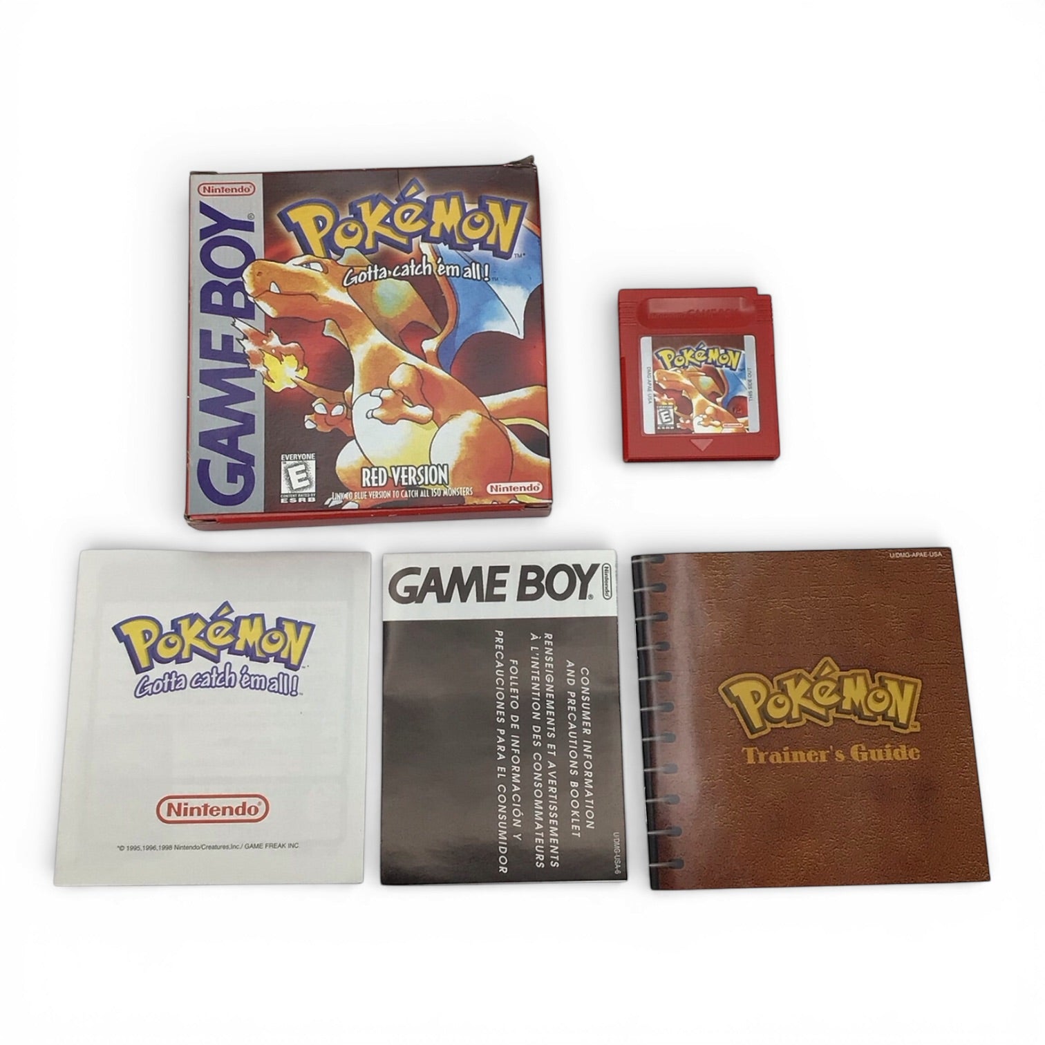 Pokemon Red Version 1998 - Complete with Box & Manuals, Tested