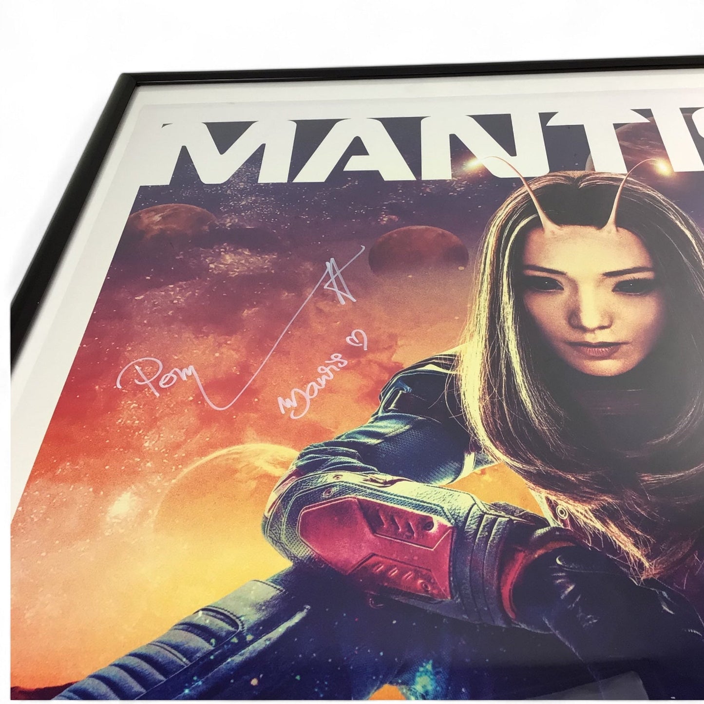 Pom Klementieff Signed Guardians of the Galaxy Mantis Poster JSA Certified