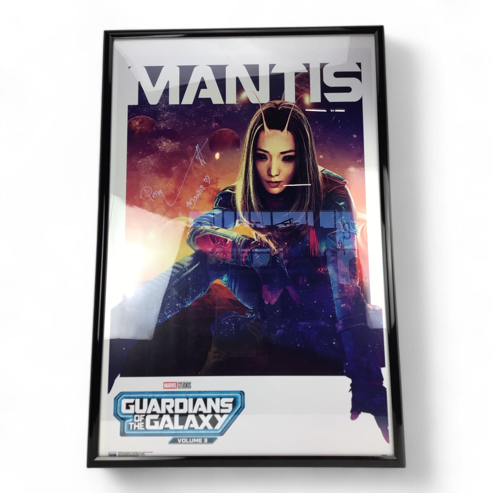 Pom Klementieff Signed Guardians of the Galaxy Mantis Poster JSA Certified