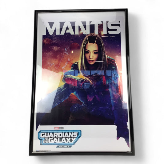 Pom Klementieff Signed Guardians of the Galaxy Mantis Poster JSA Certified