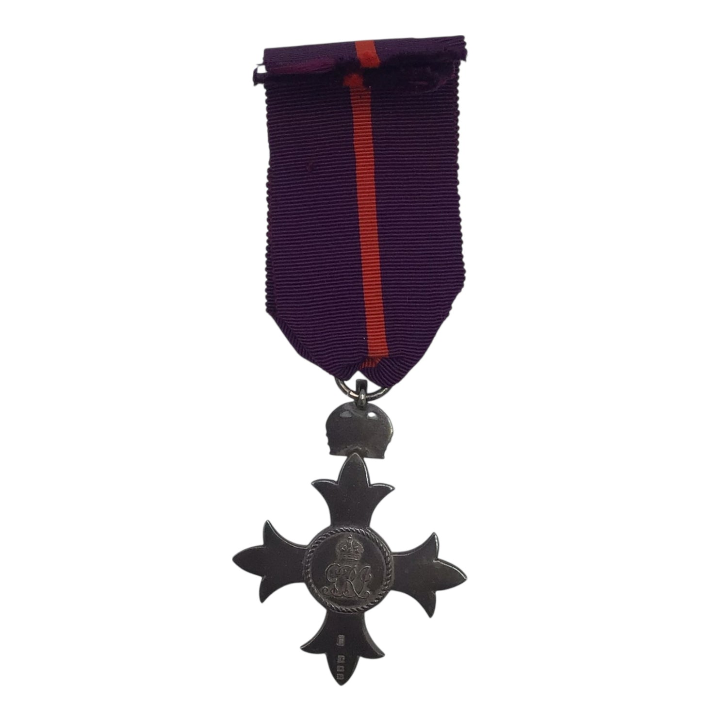 Post WW1 The Most Excellent Order of the British Empire Officer Medal First Type Stamped w/ Ribbon