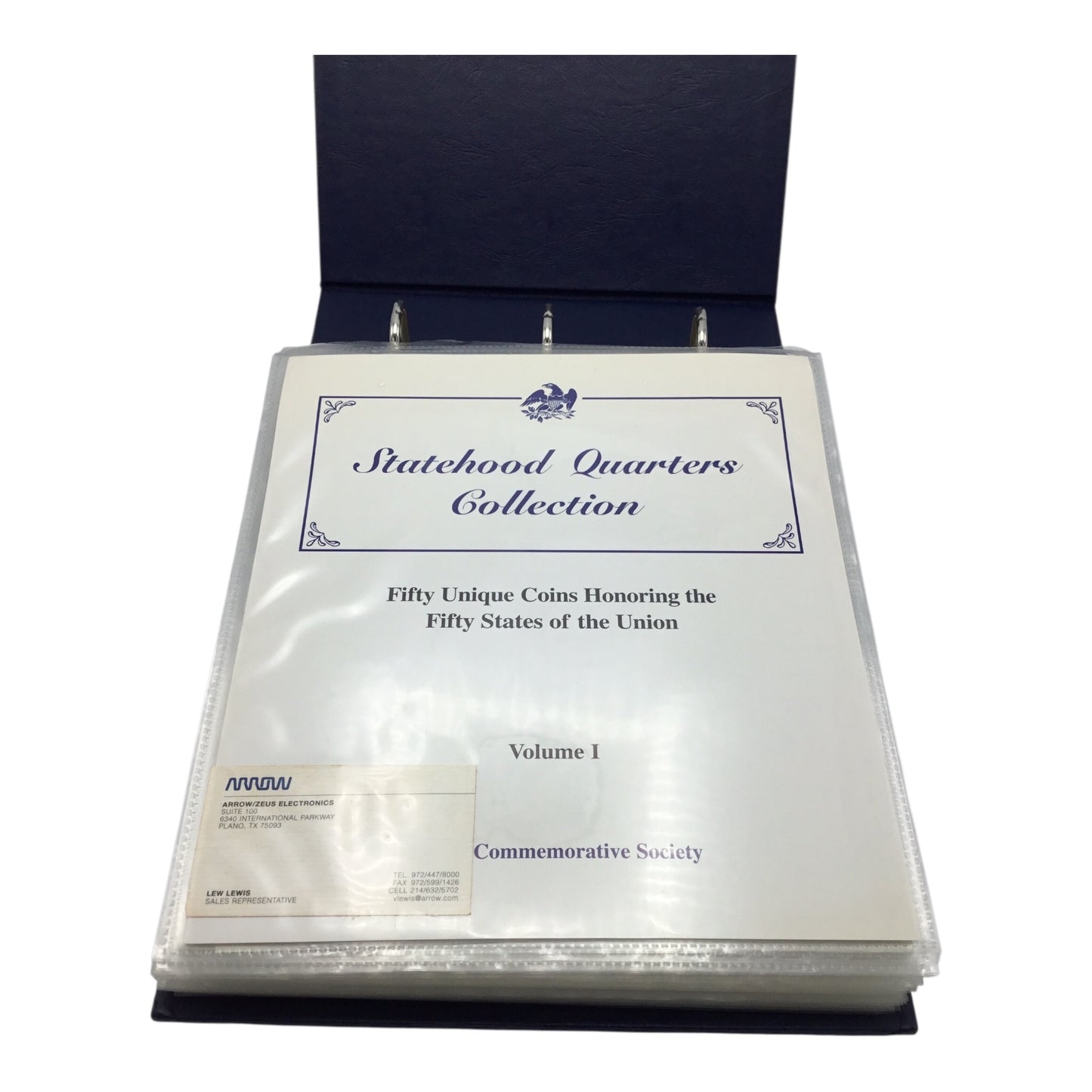 Postal Commemorative Society Statehood Quarters Collection Volumes 1 & 2