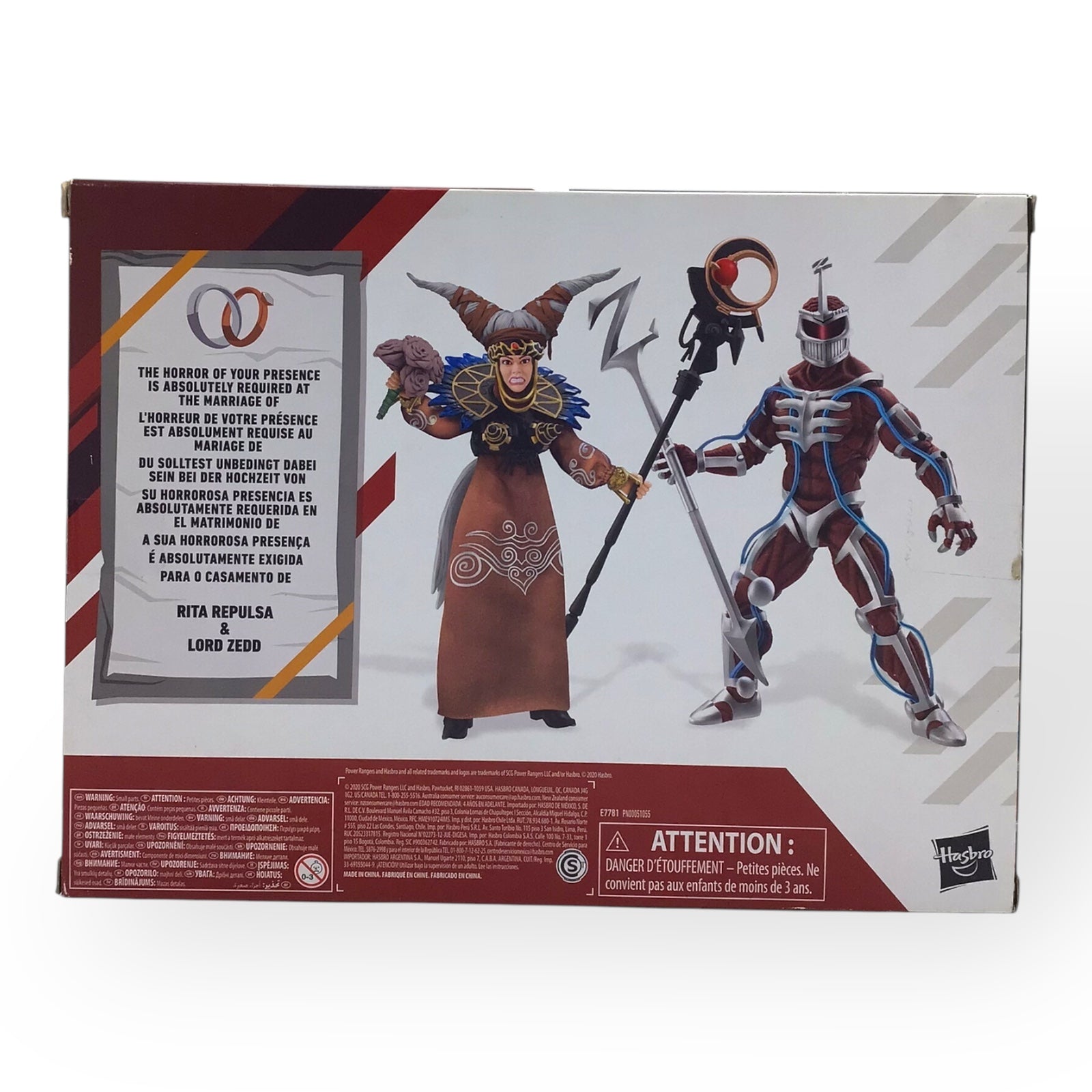 Power Rangers Lightning Collection Lord Zedd & Rita 25th Anniversary