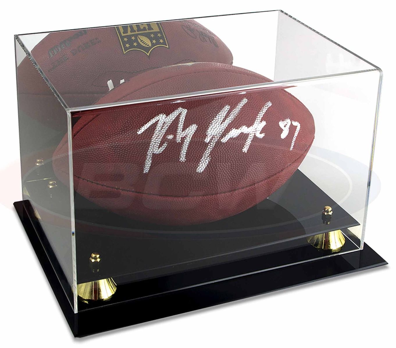 Premium Acrylic Football Display Case w/ Mirrored Back