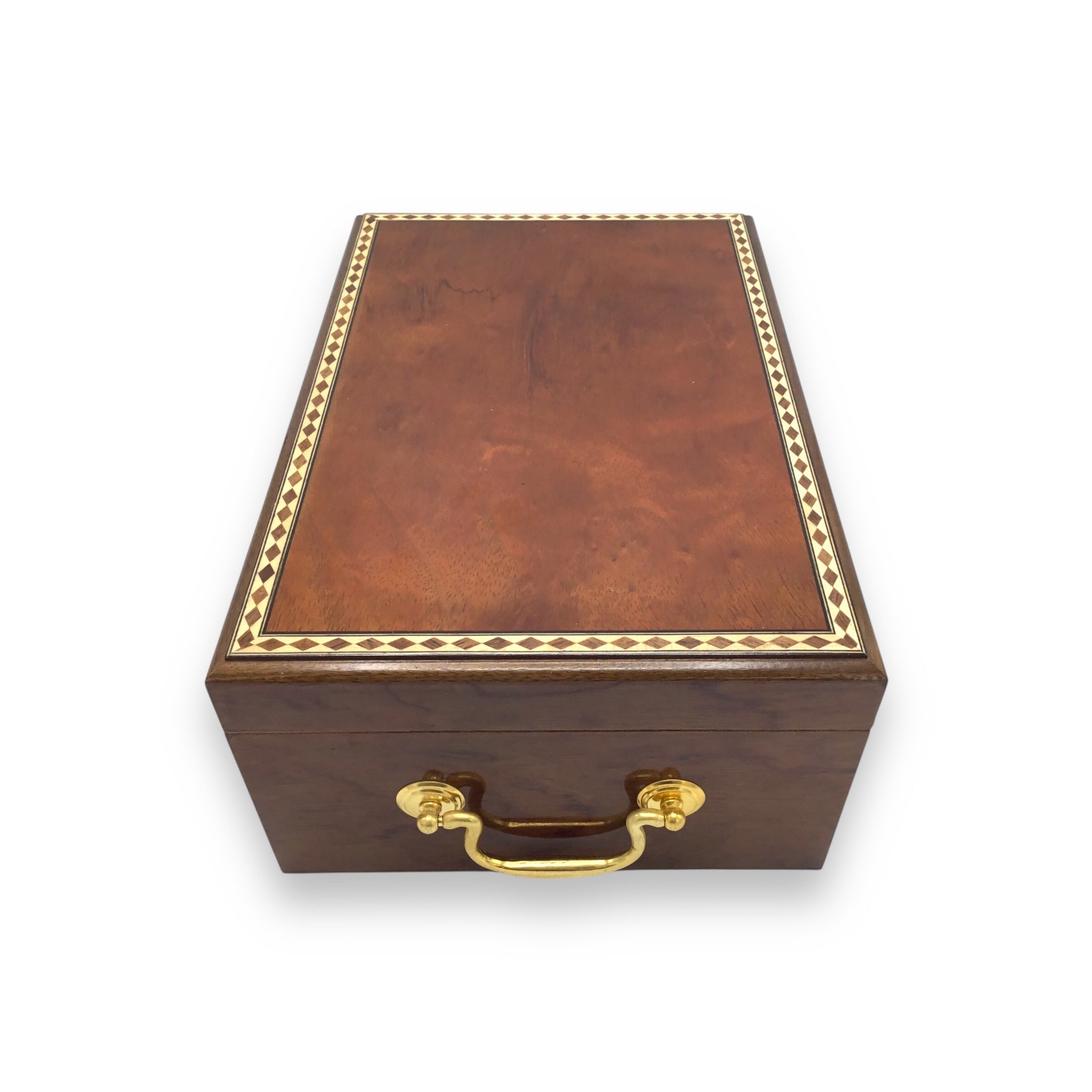 Premium Wood Cigar Humidor with Lock & Key - New/Unused - Unbranded