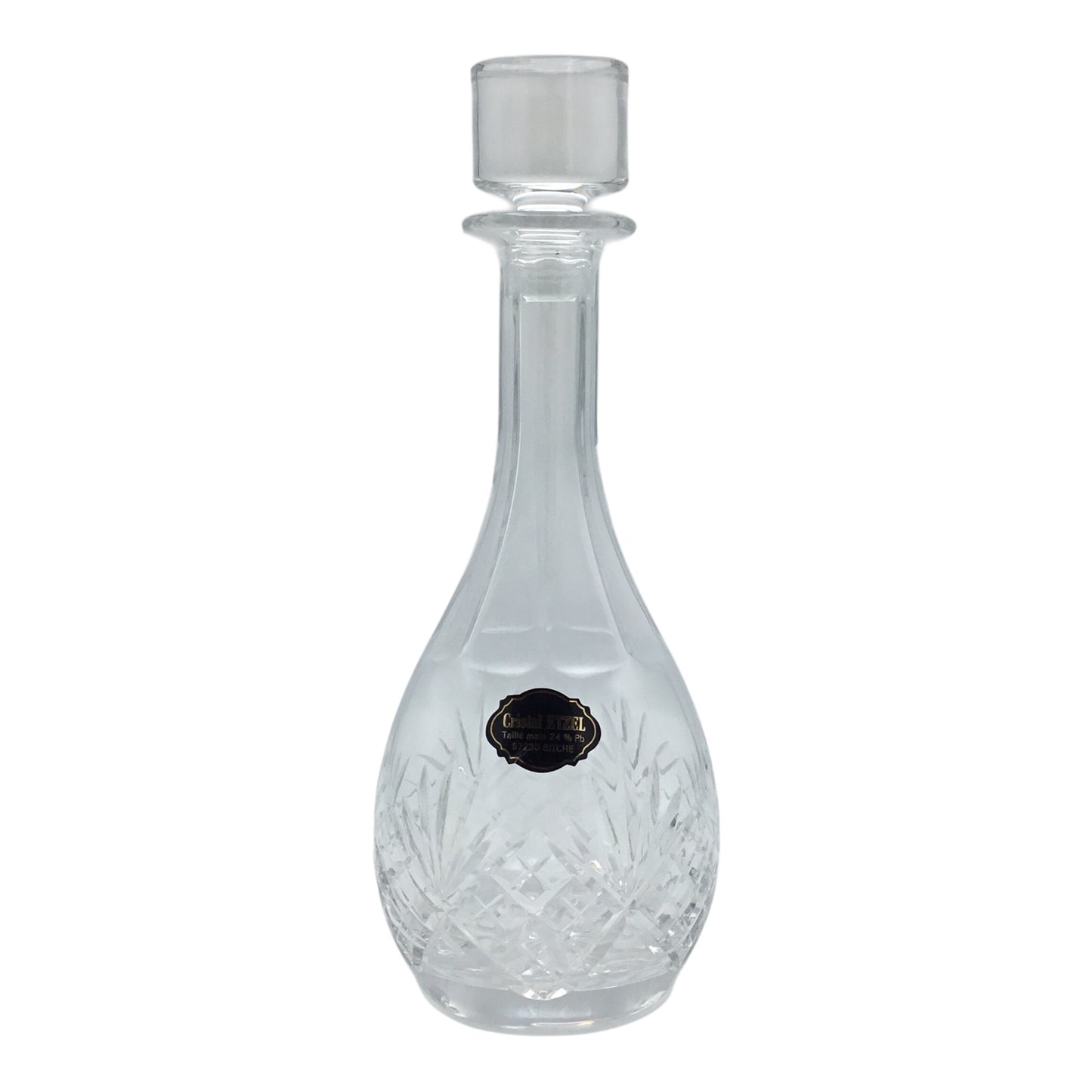 Prestige de Lorraine P.A.F. Crystal Decanter with Stopper – Hand Cut 24% Lead Crystal