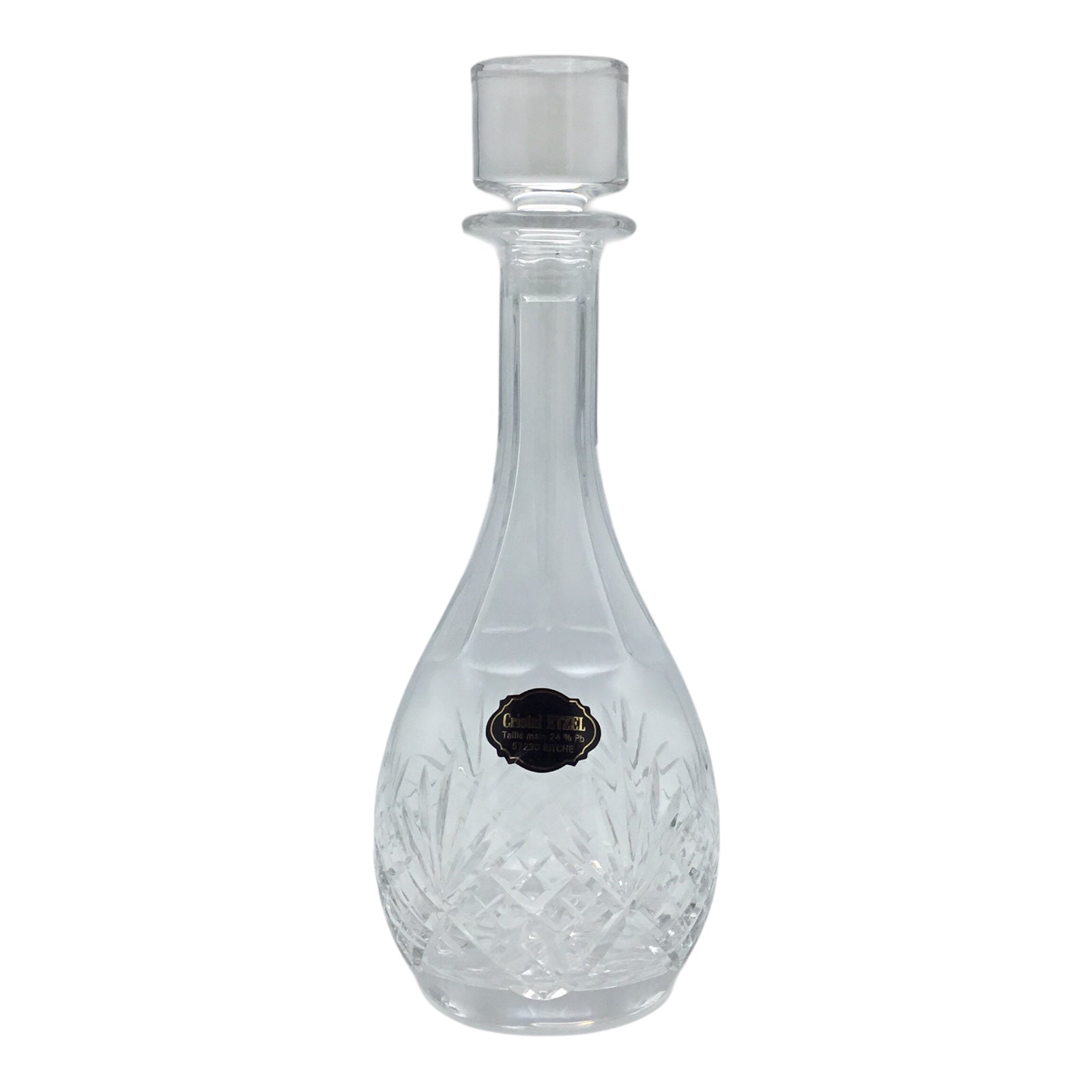 Prestige de Lorraine P.A.F. Crystal Decanter with Stopper – Hand Cut 24% Lead Crystal
