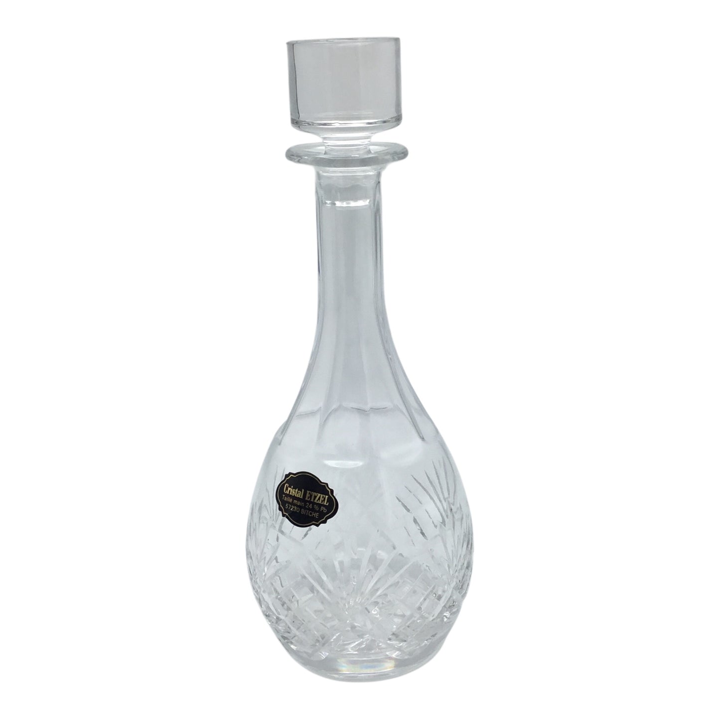 Prestige de Lorraine P.A.F. Crystal Decanter with Stopper – Hand Cut 24% Lead Crystal