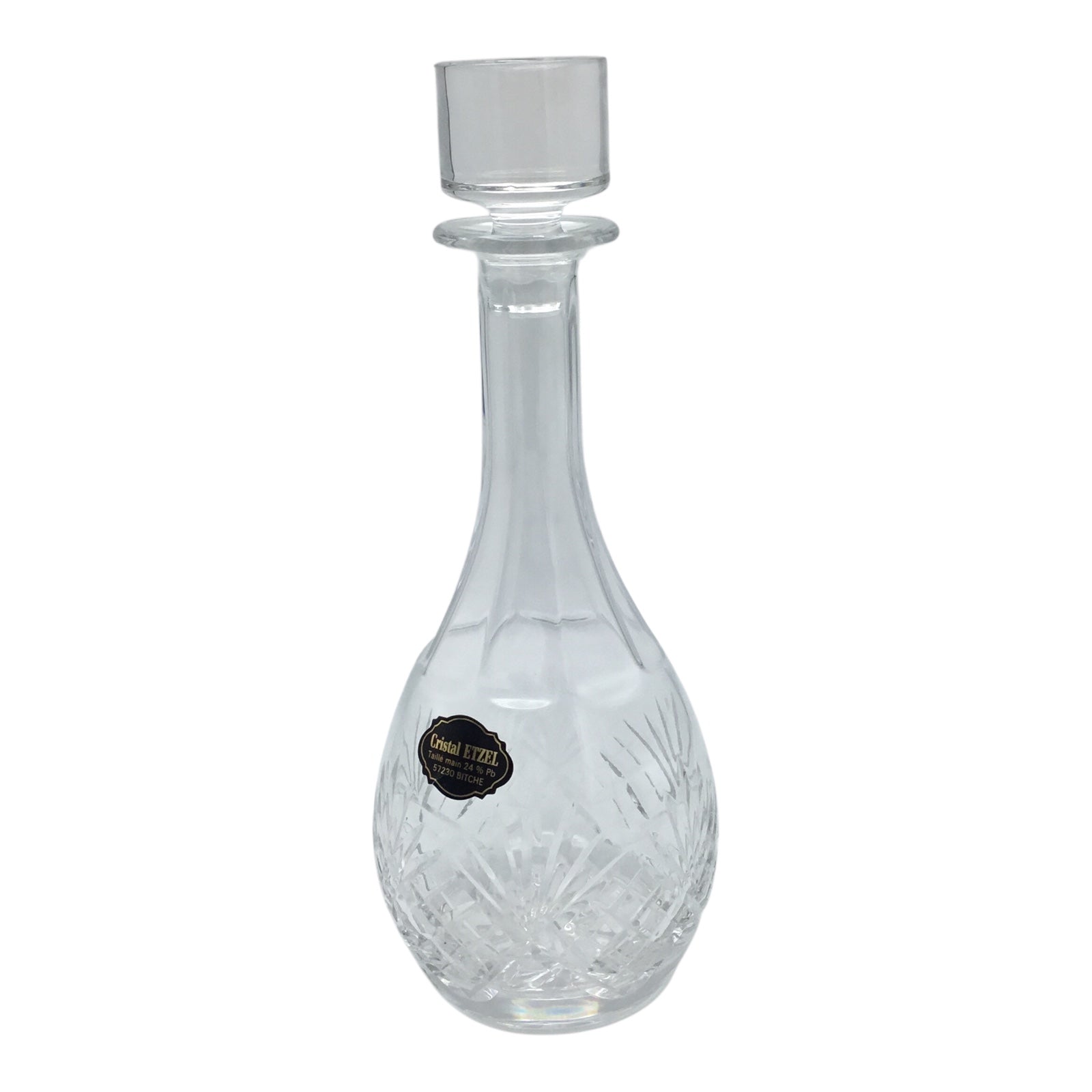 Prestige de Lorraine P.A.F. Crystal Decanter with Stopper – Hand Cut 24% Lead Crystal
