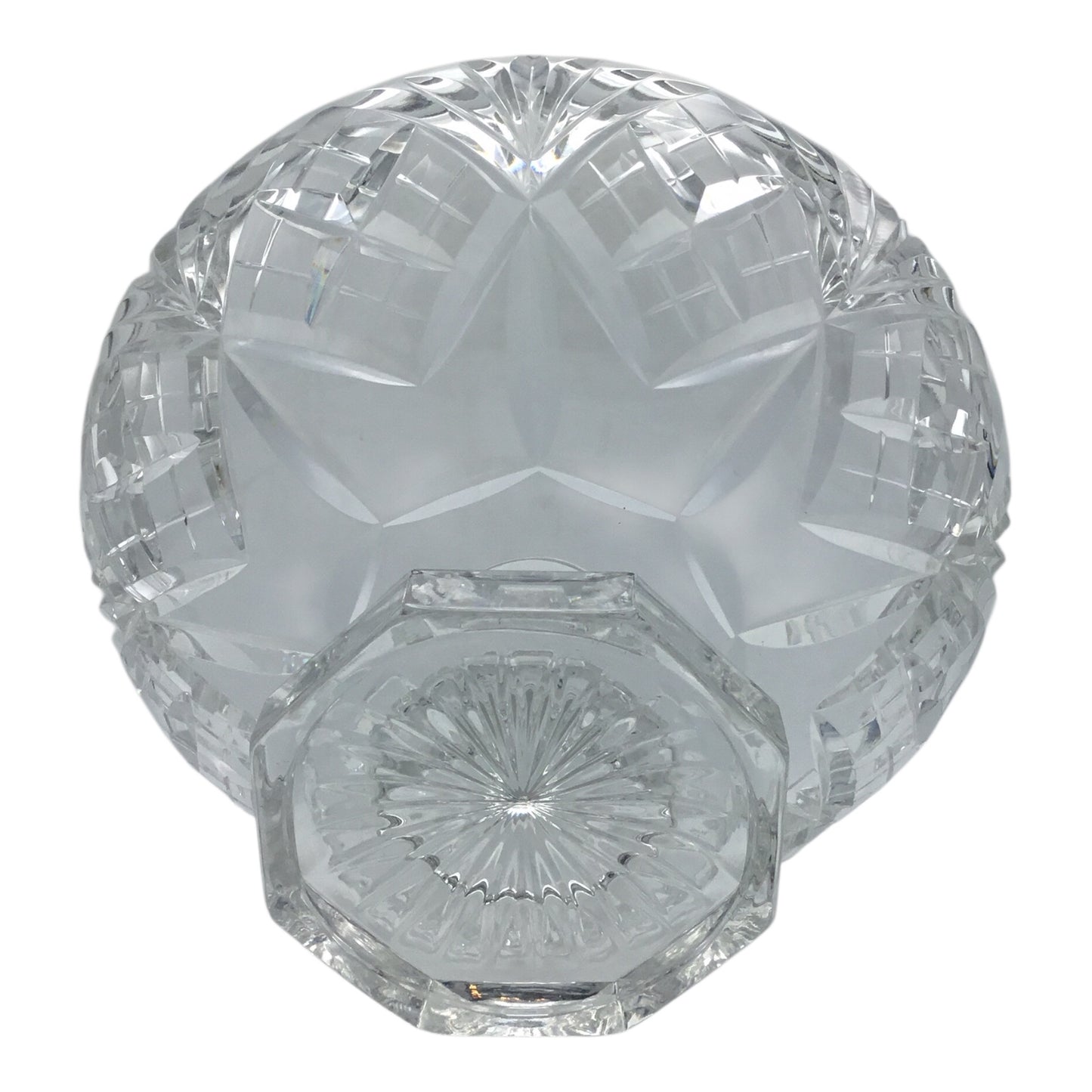 Prestige de Lorraine P.A.F. Crystal Footed Bowl – Hand Cut 24% Lead Crystal (With Original Box, Excellent Condition)