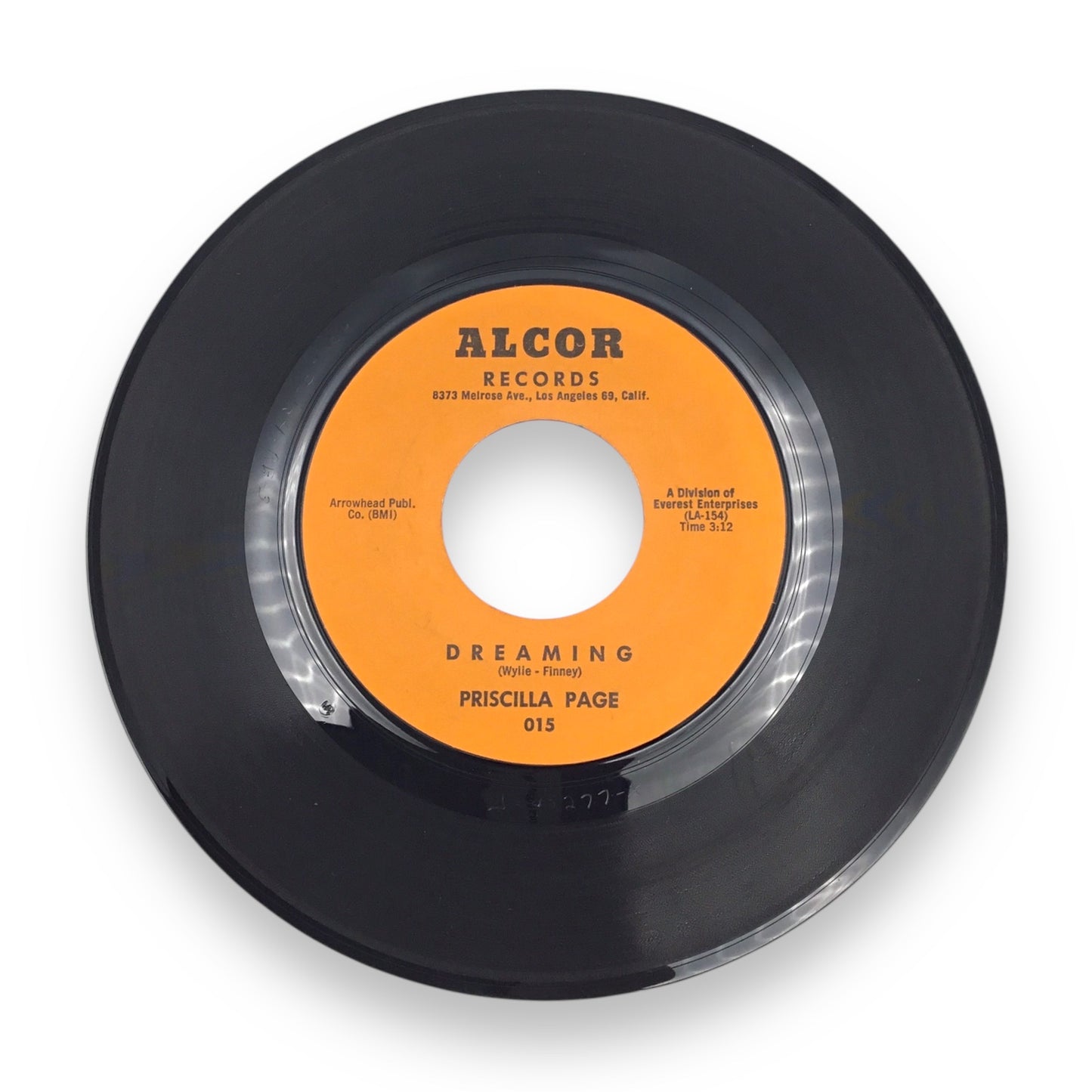 Priscilla Page Dreaming / My Letter Alcor Records 45 #015